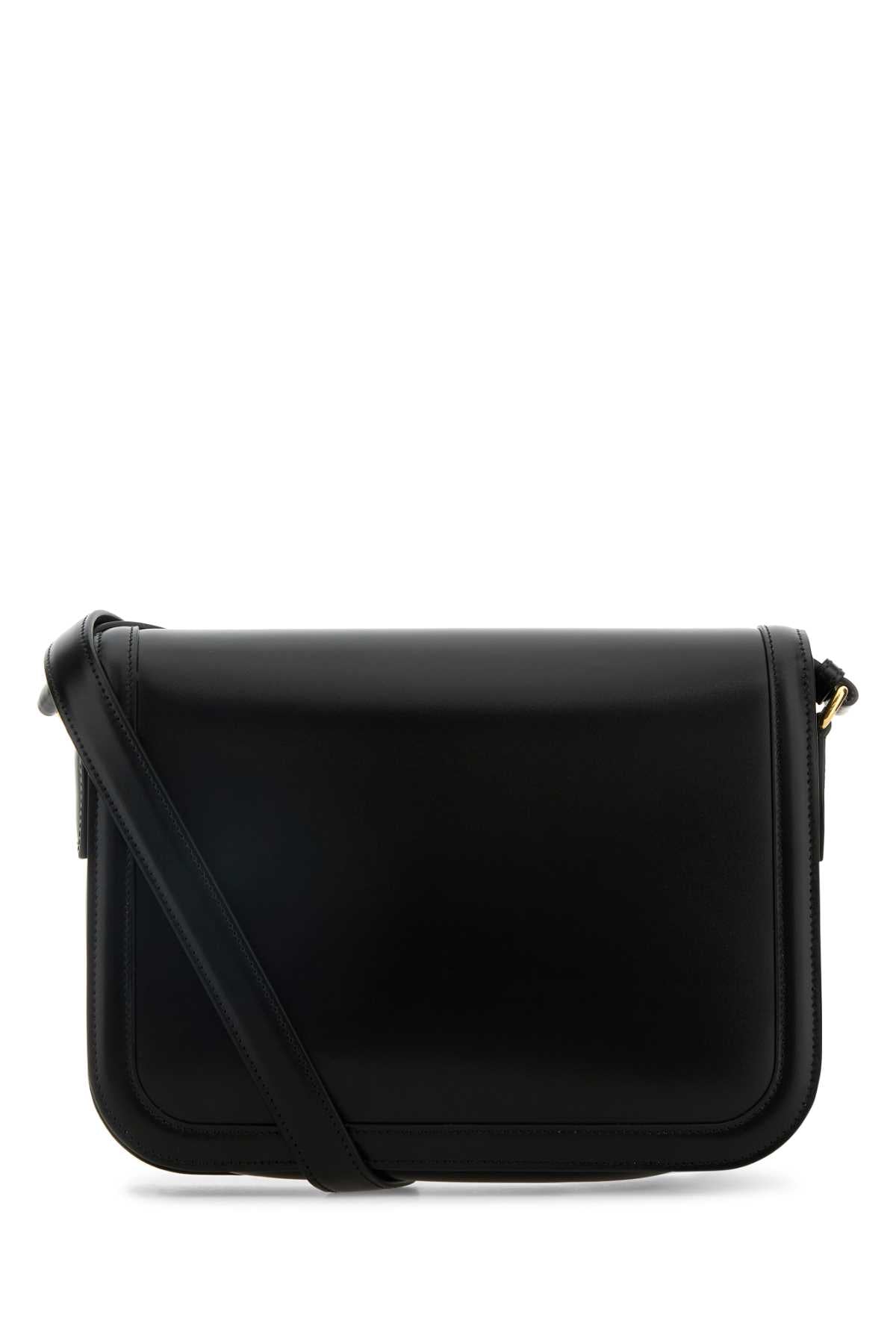 Valentino Garavani Men Black Leather 9To5 Shoulder Bag DestGlow
