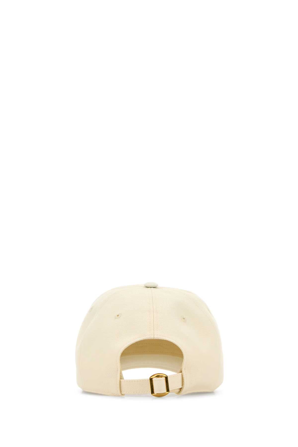 Valentino Garavani Men Ivory Cotton Baseball Cap DestGlow