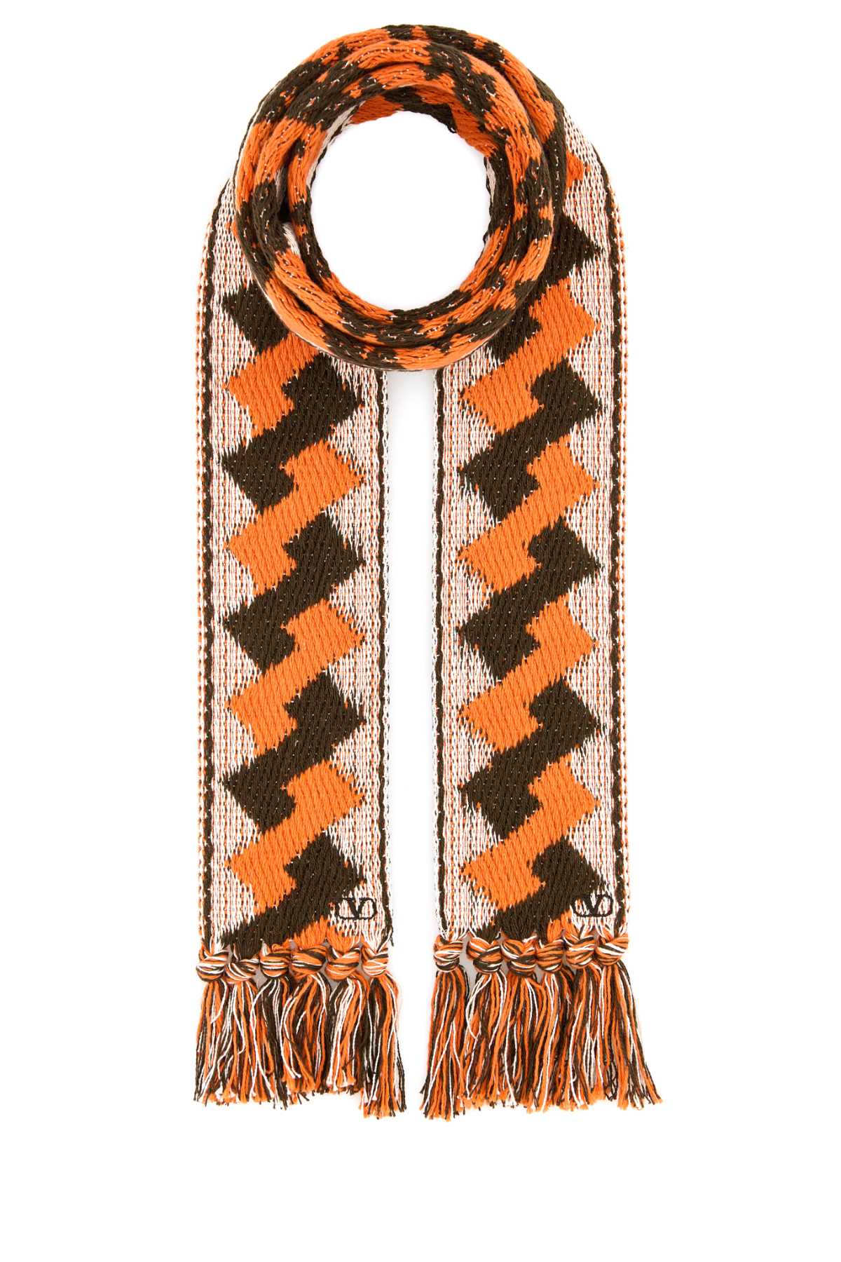 Valentino Garavani Men Embroidered Jacquard Scarf DestGlow