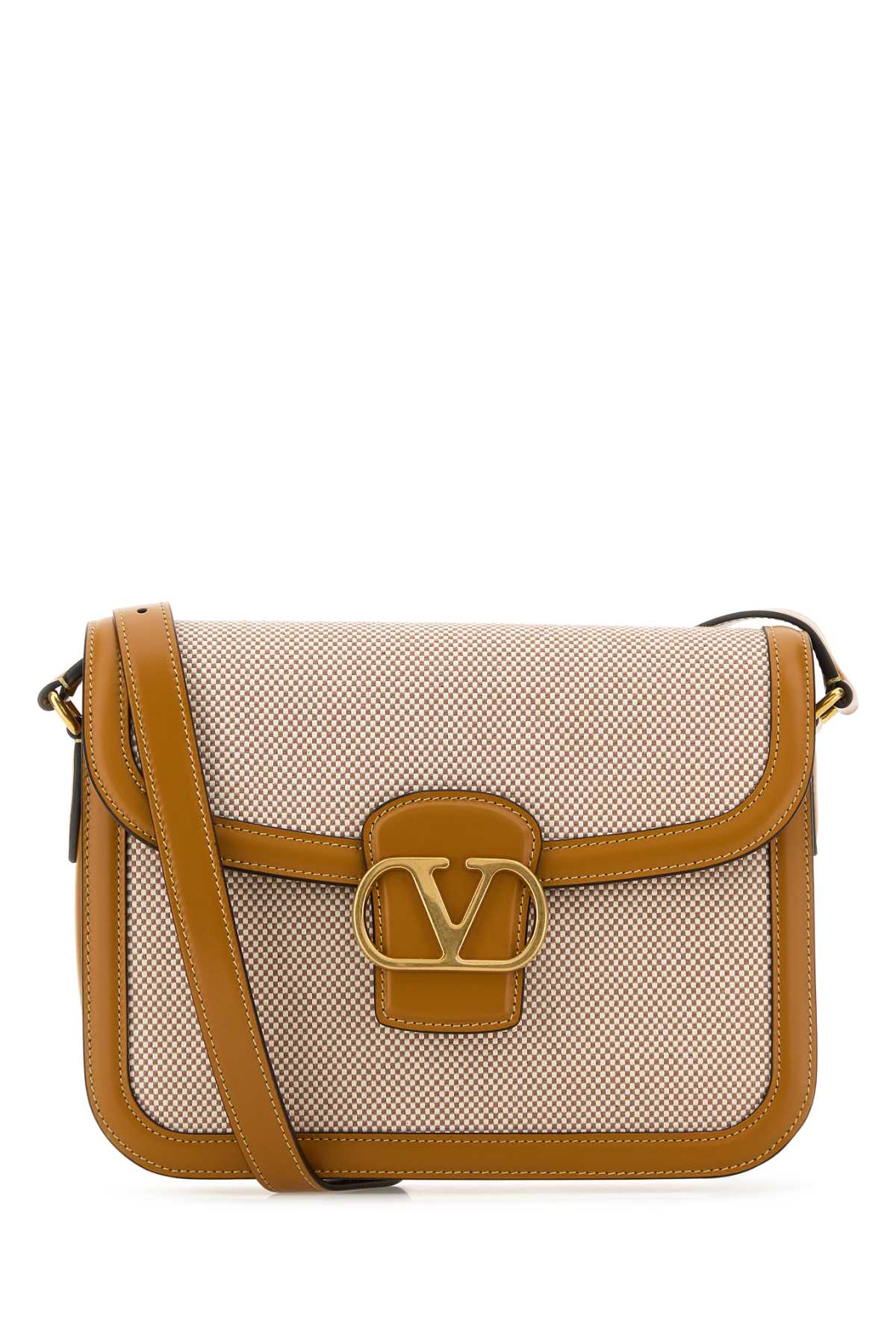 Valentino Garavani Men Two-Tone Canvas And Leather 9To5 Shoulder Bag DestGlow