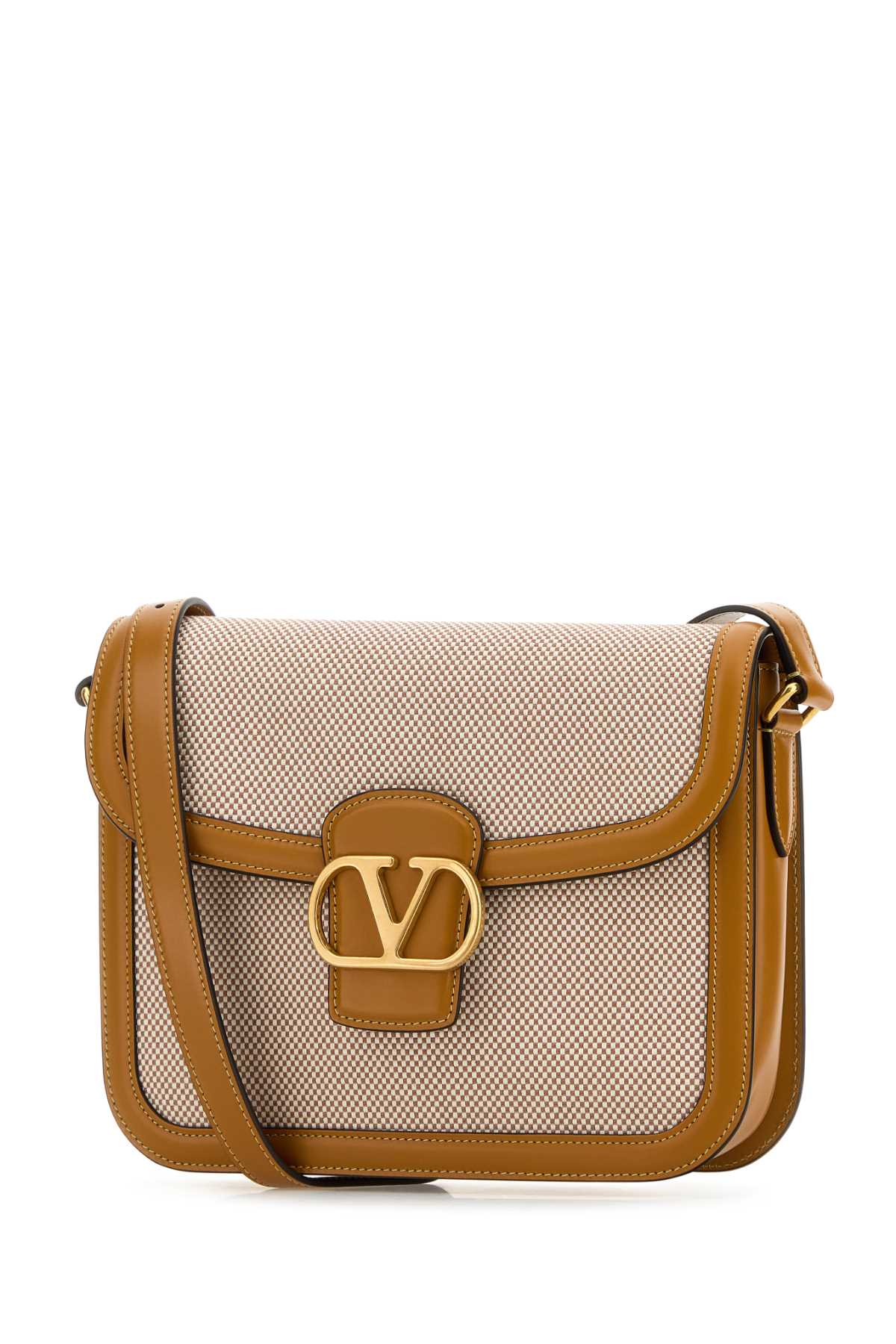 Valentino Garavani Men Two-Tone Canvas And Leather 9To5 Shoulder Bag DestGlow