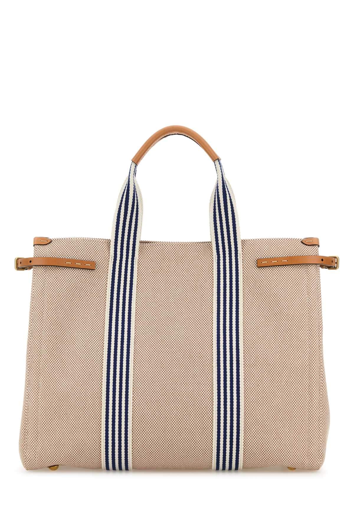 Valentino Garavani Men Two-Tone Canvas Antibes Shopping Bag DestGlow