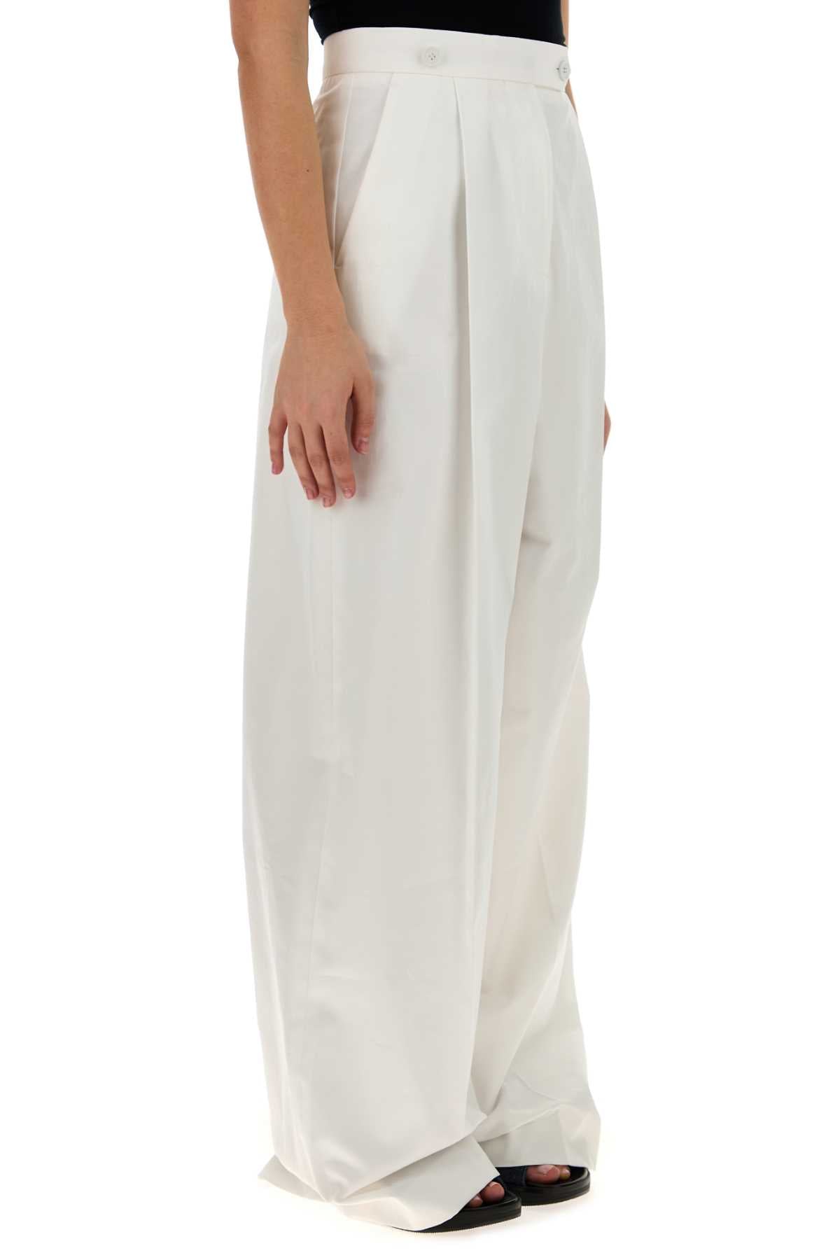 Givenchy Women White Poplin Wide-Leg Pant DestGlow