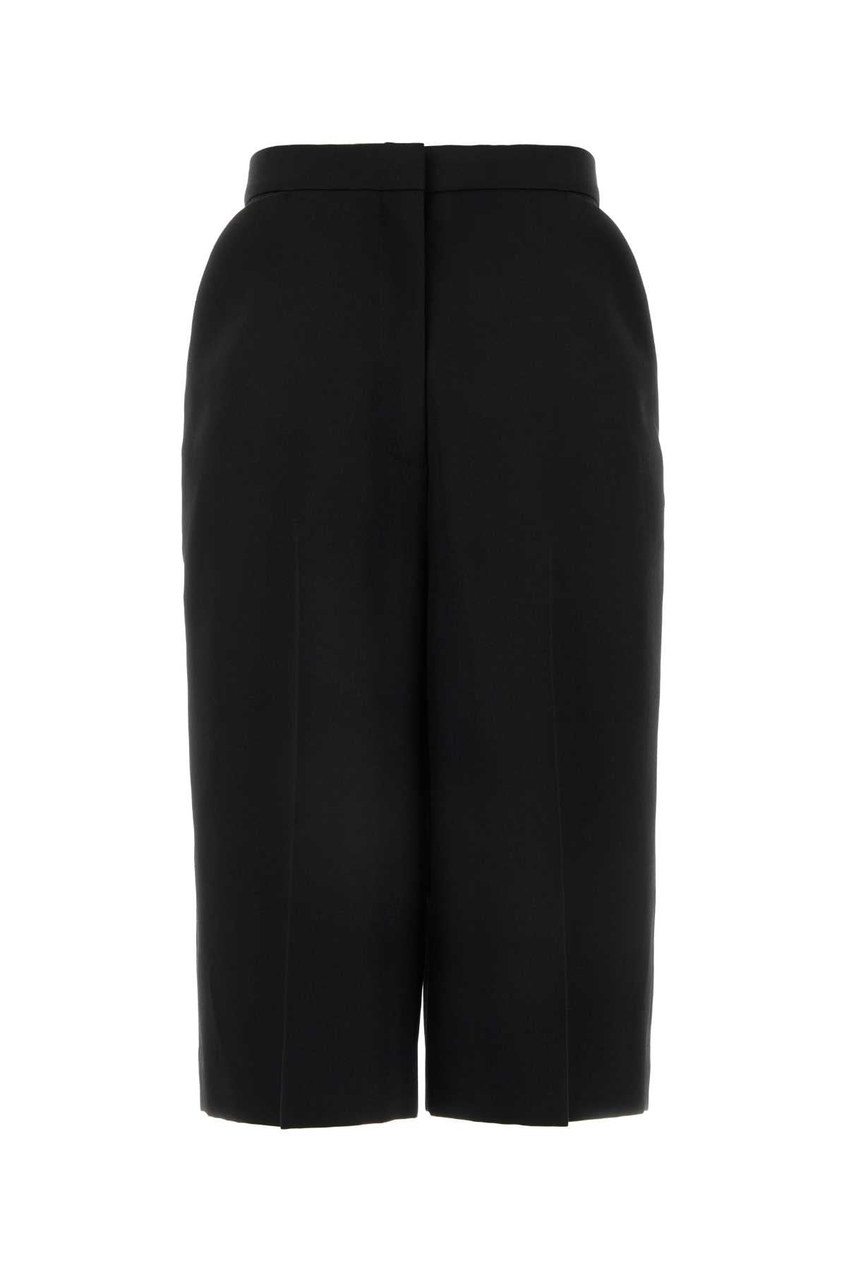Givenchy Women Black Wool Bermuda Shorts DestGlow