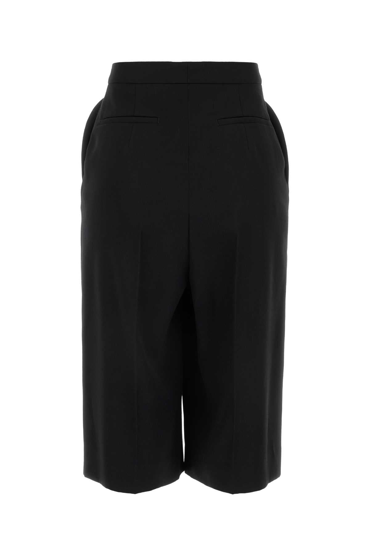 Givenchy Women Black Wool Bermuda Shorts DestGlow
