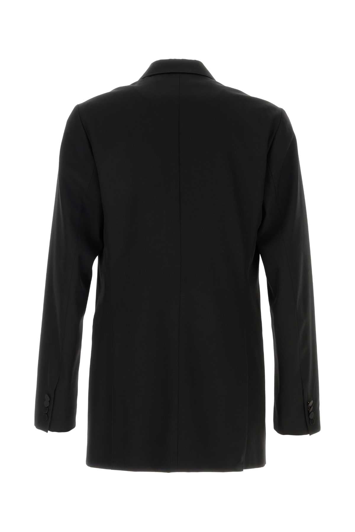 Dries Van Noten Men Black Wool Blend Bartux Blazer DestGlow