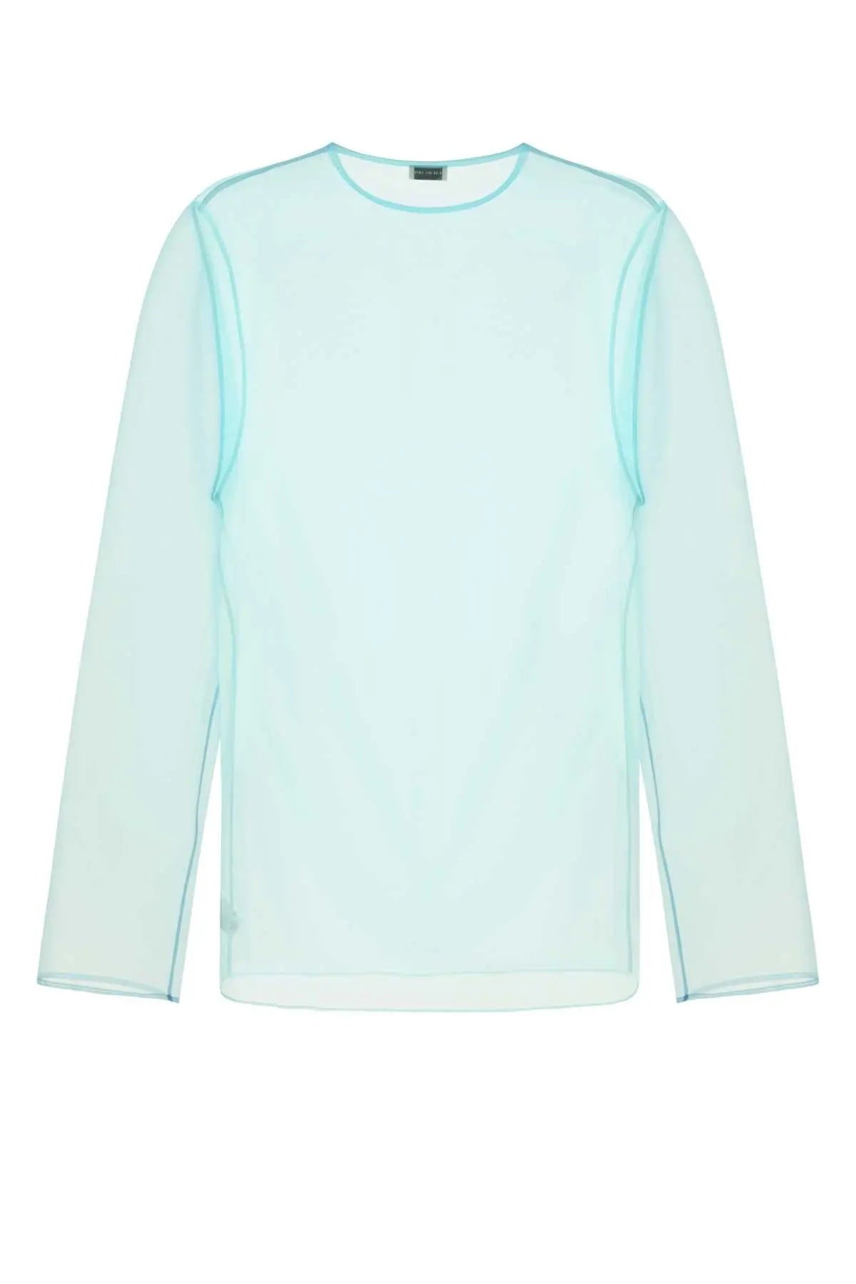 Dries Van Noten Men Light Blue Organza Camille Top