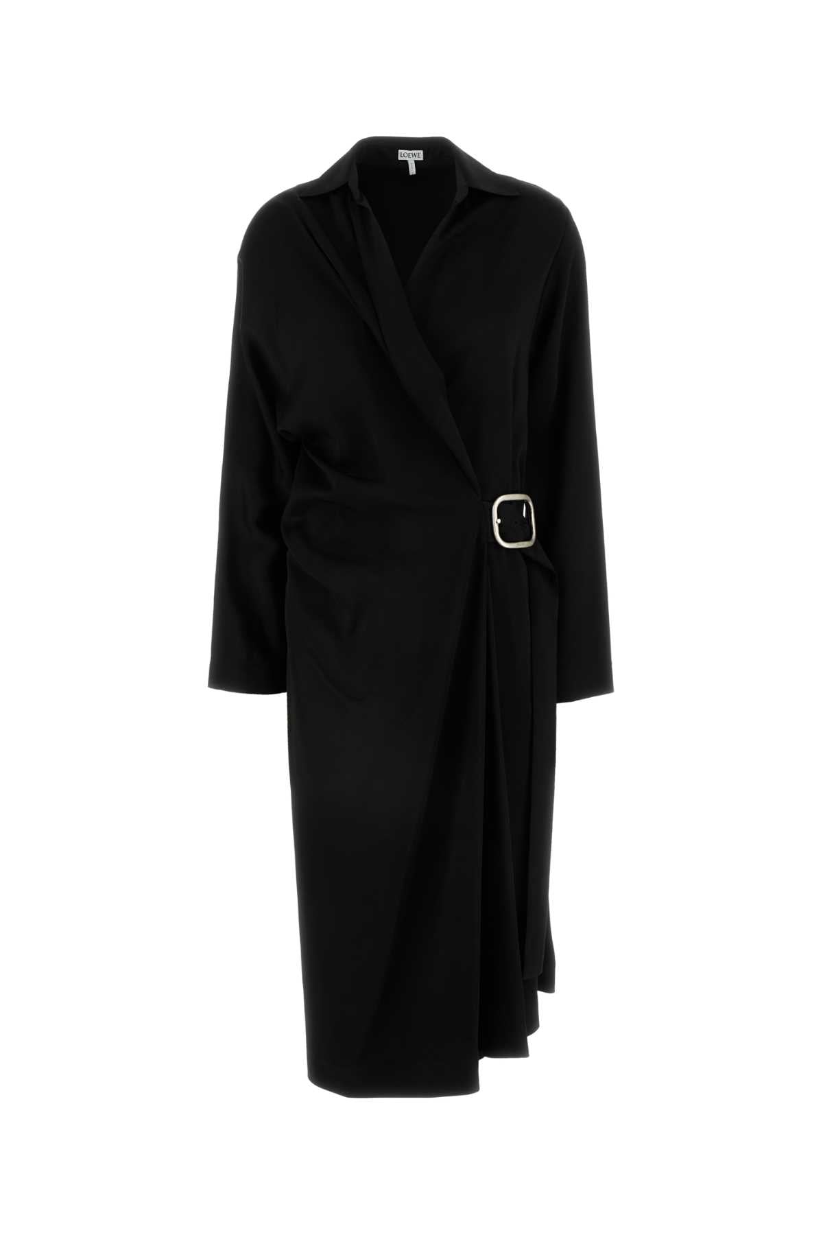 Loewe Women Black Stretch Cady Dress DestGlow