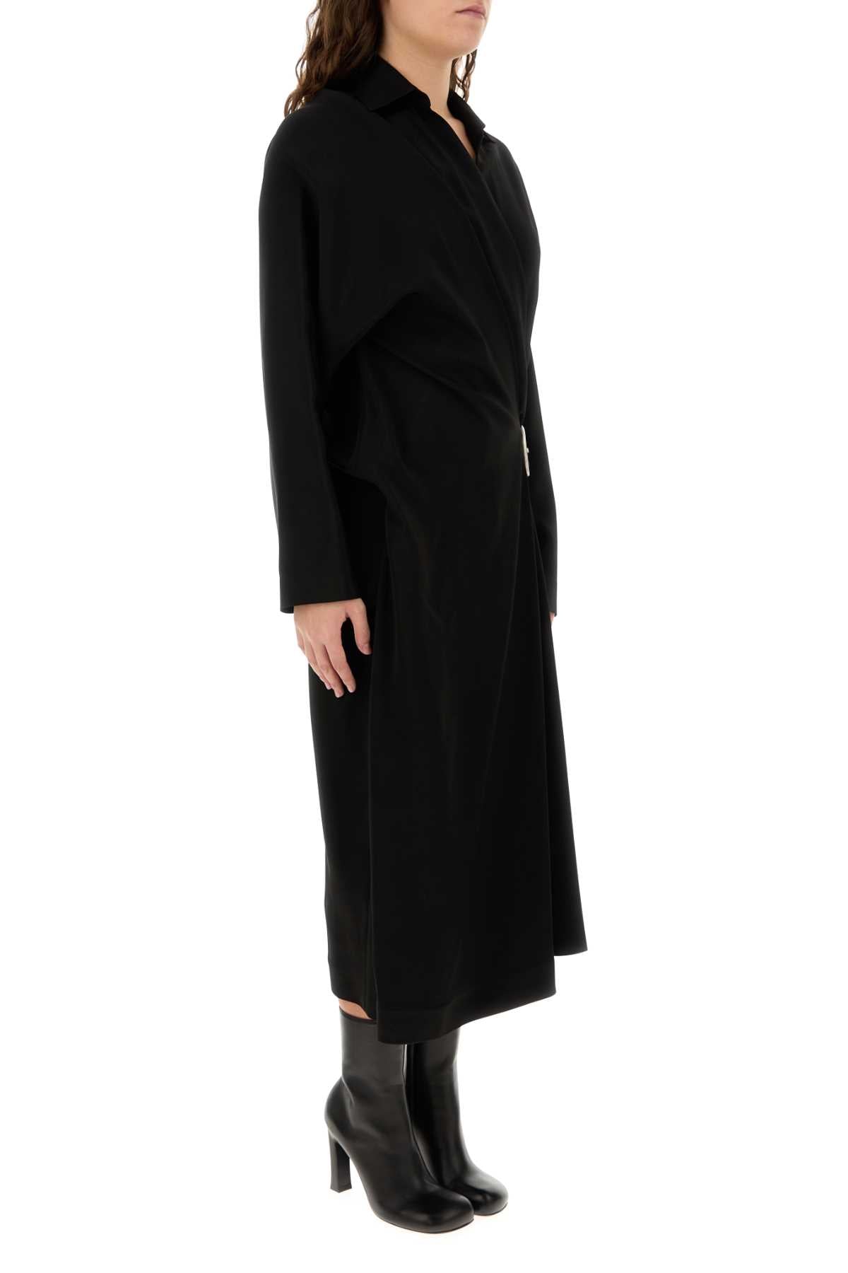 Loewe Women Black Stretch Cady Dress DestGlow