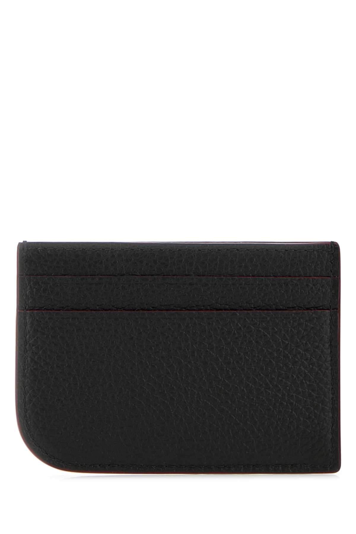 Alexander Mcqueen Men Black Leather Card Holder DestGlow