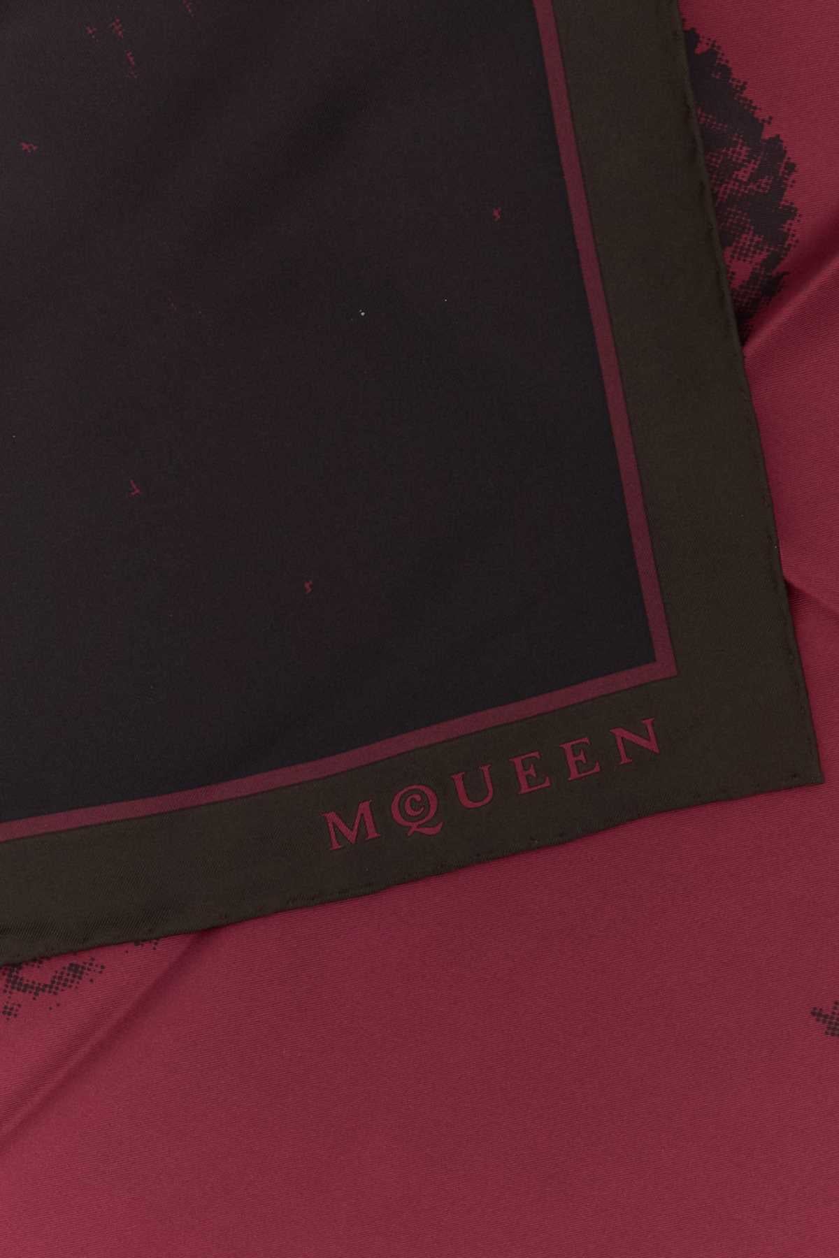 Alexander Mcqueen Women Printed Twill Foulard DestGlow