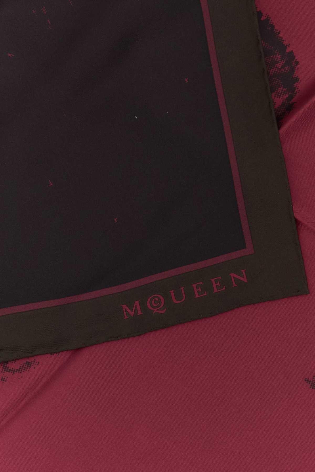 Alexander Mcqueen Women Printed Twill Foulard DestGlow