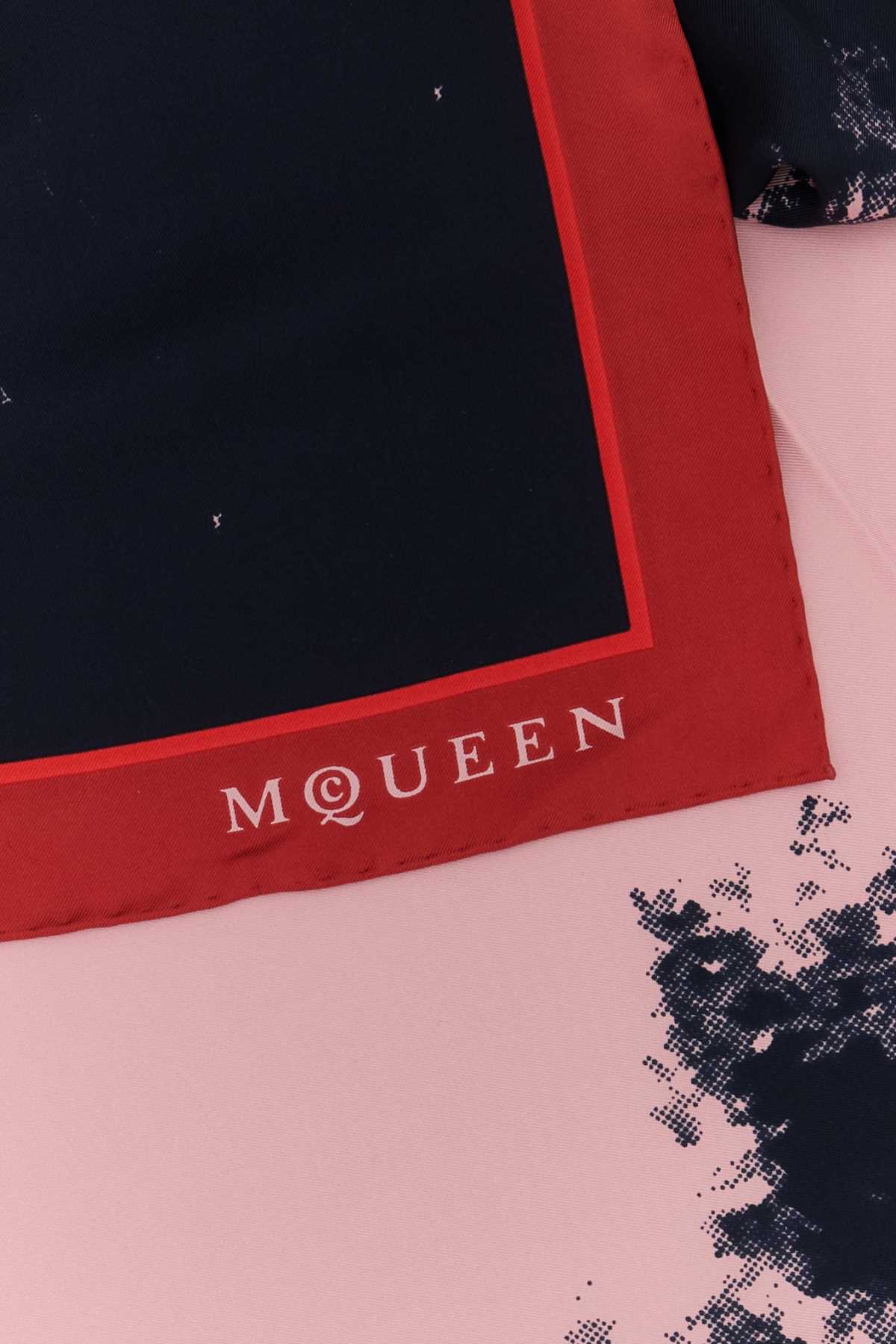 Alexander Mcqueen Women Printed Twill Foulard DestGlow