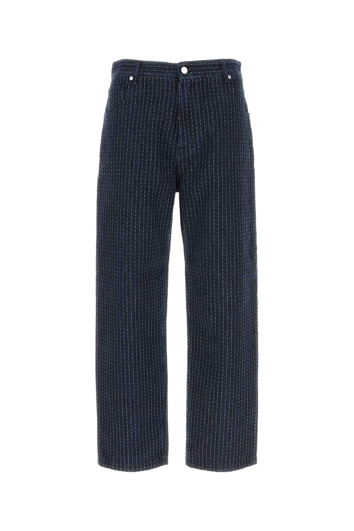 Fendi Men Embroidered Stretch Denim Jeans DestGlow