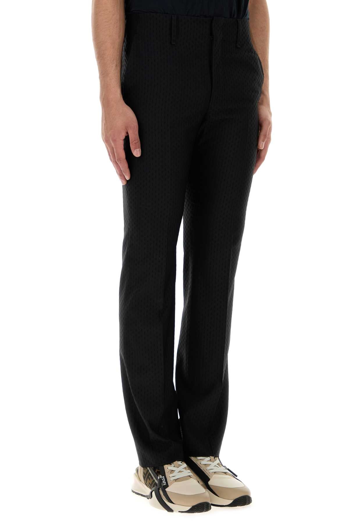 Fendi Men Black Wool Blend Pant DestGlow