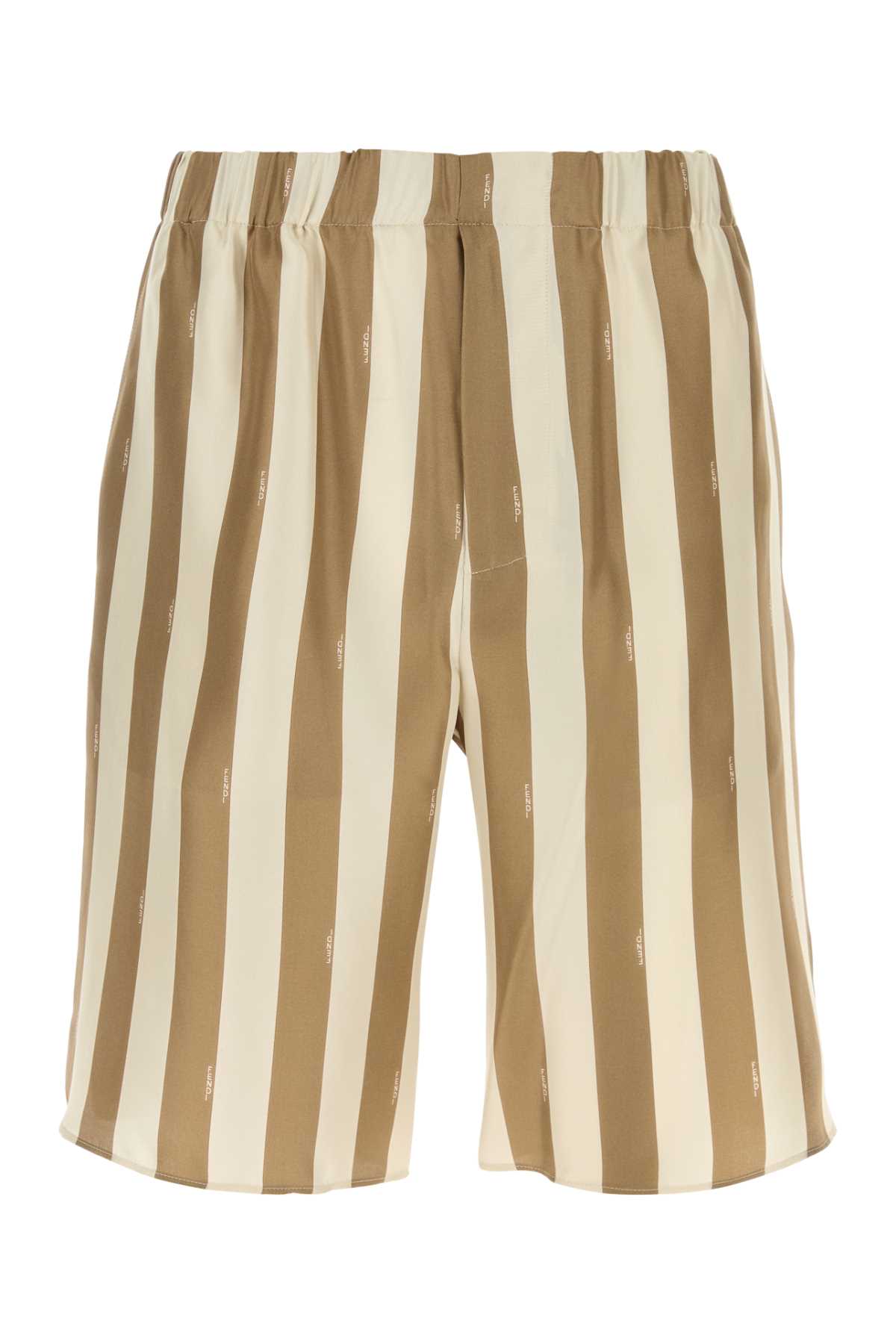 Fendi Men Printed Silk Bermuda Shorts DestGlow