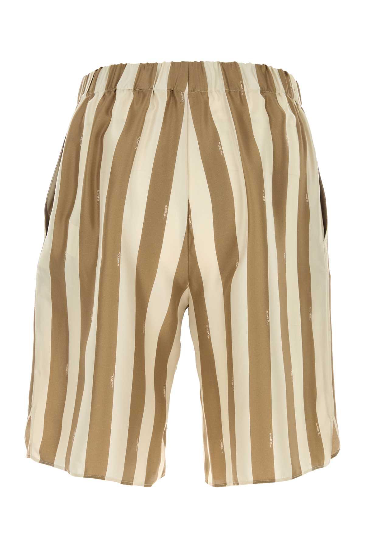 Fendi Men Printed Silk Bermuda Shorts DestGlow