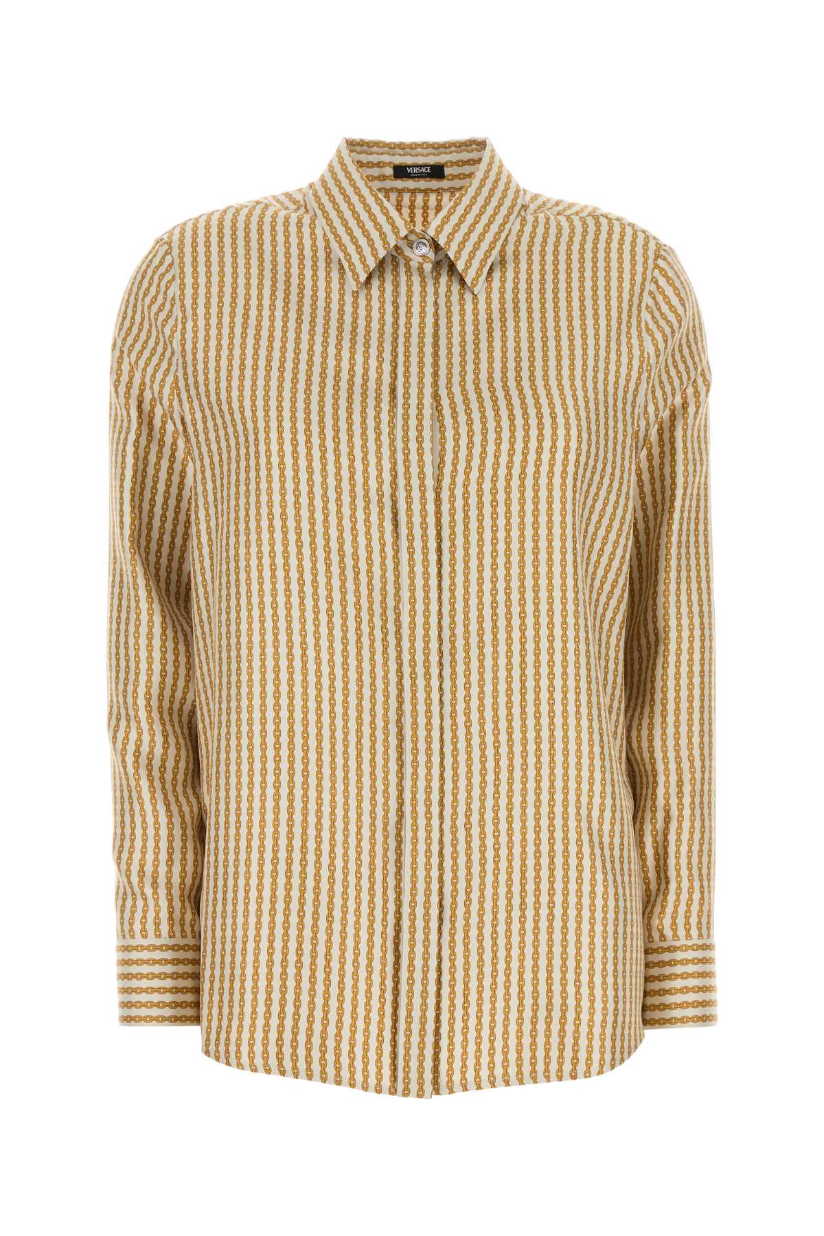 Versace Women Printed Silk Shirt DestGlow