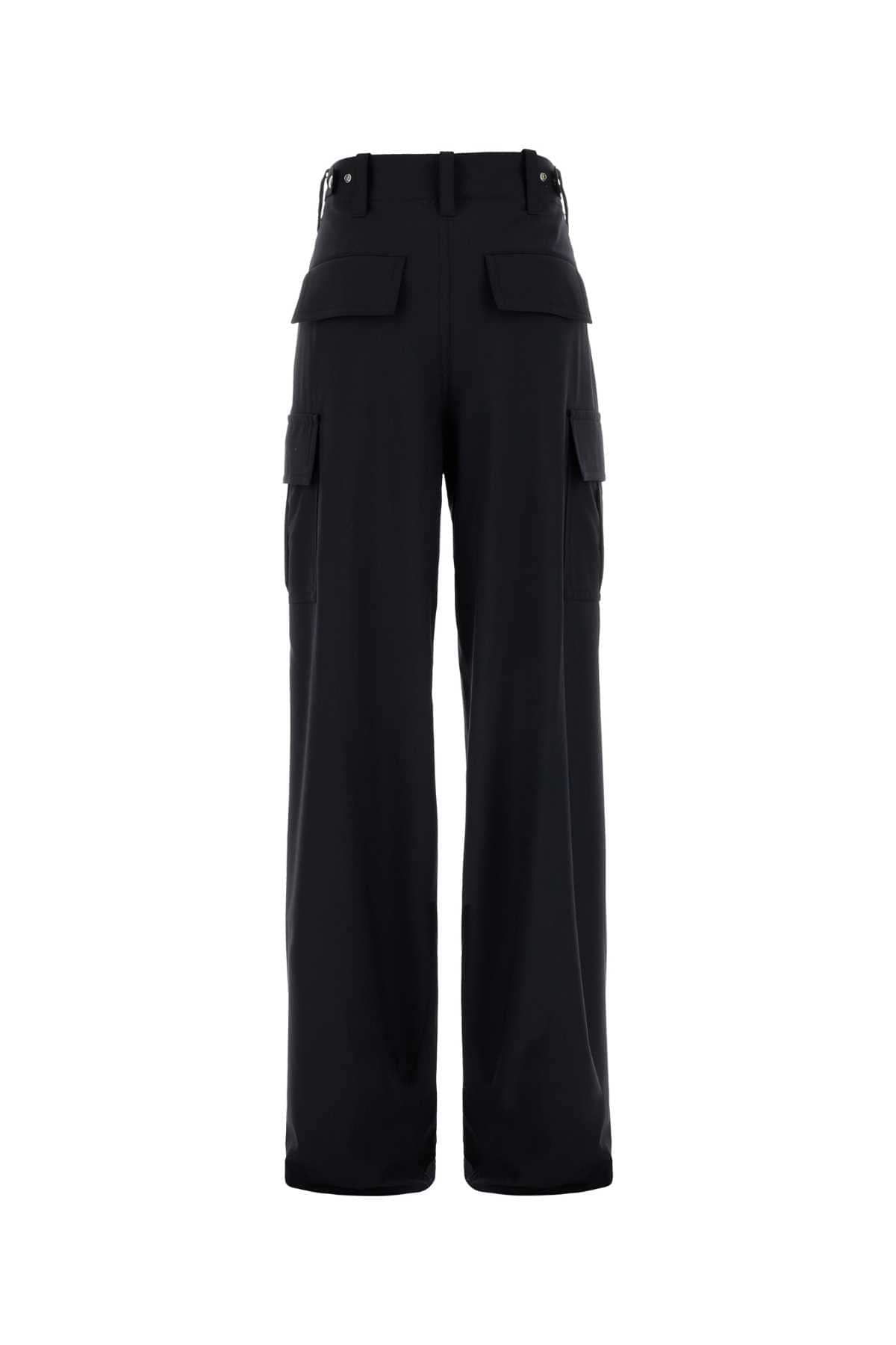 Bottega Veneta Women Midnight Blue Wool Cargo Pant DestGlow