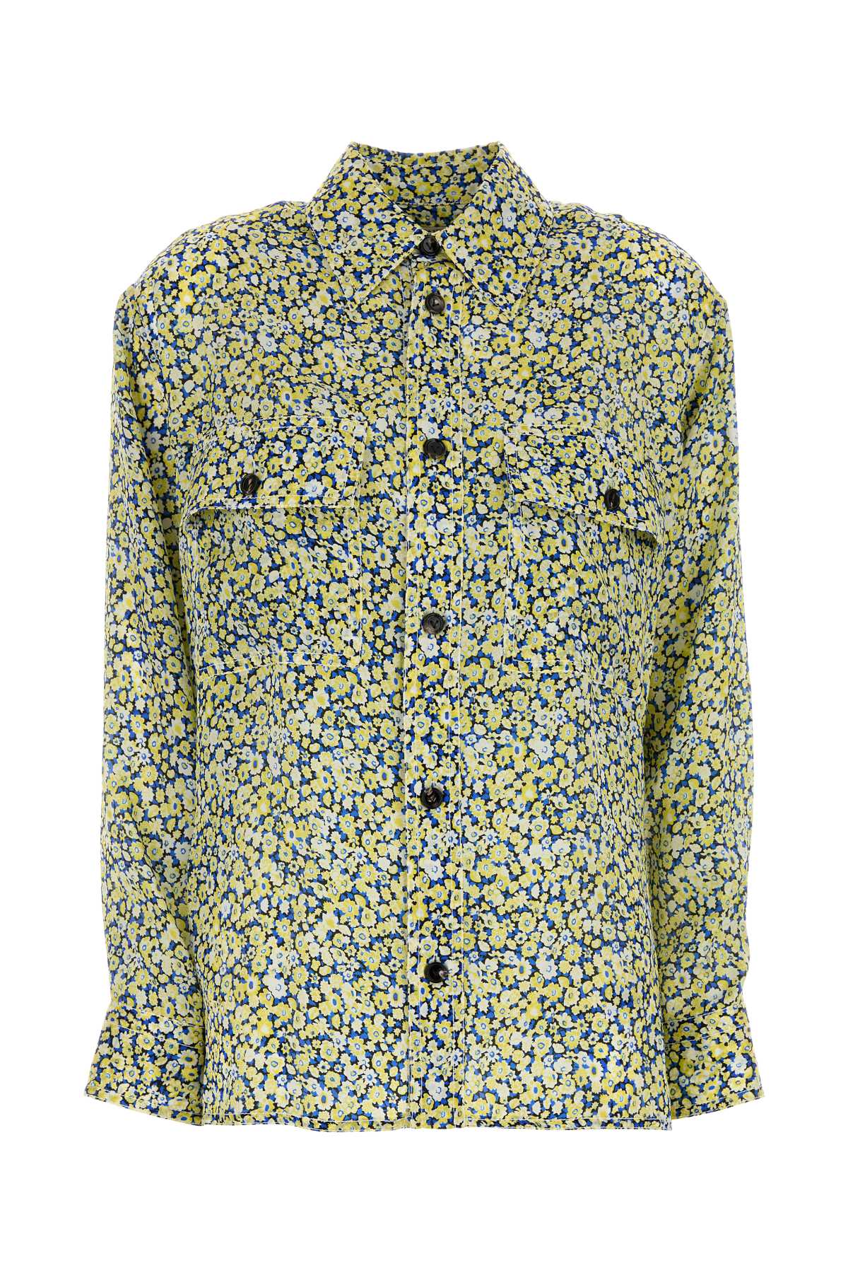 Bottega Veneta Women Printed Silk Shirt DestGlow