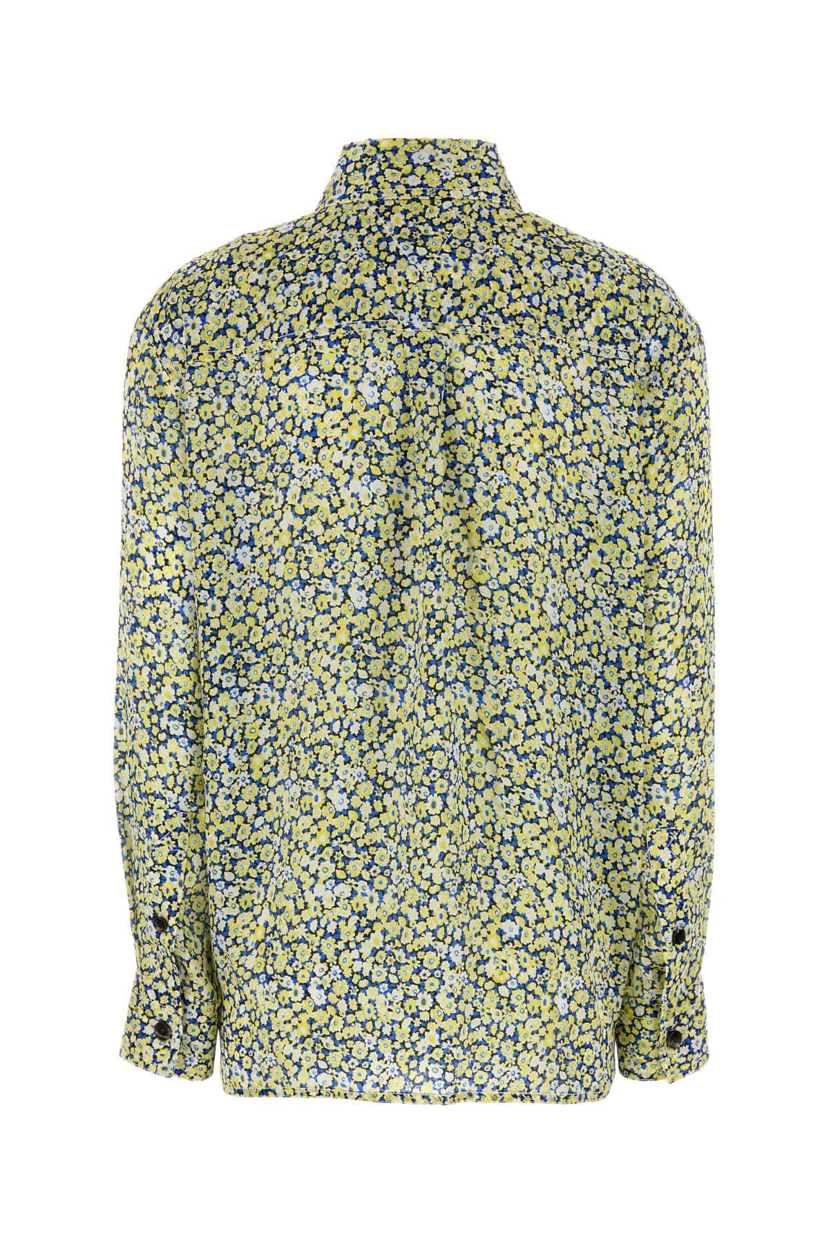 Bottega Veneta Women Printed Silk Shirt DestGlow