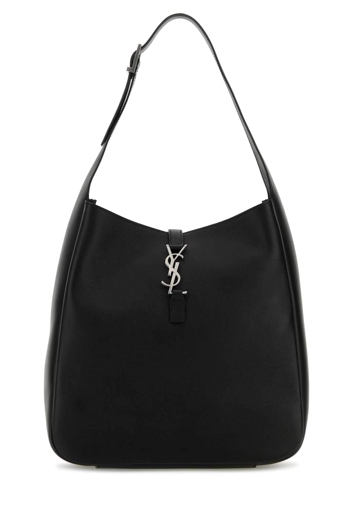 Saint Laurent Women Black Leather Le 5 Ã 7 Shoulder Bag DestGlow