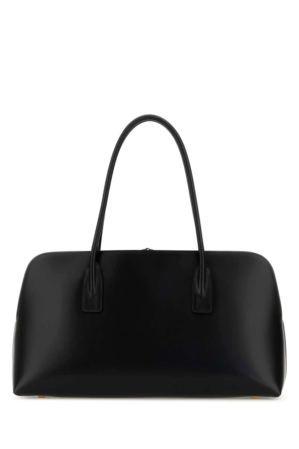 Saint Laurent Women Black Leather Shopping Bag DestGlow
