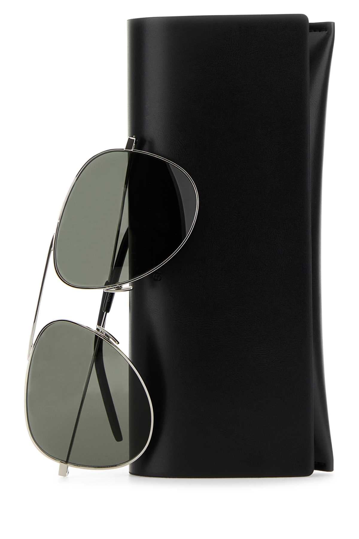 Saint Laurent Women Silver Metal Sl 800 Sunglasses by Luosophy