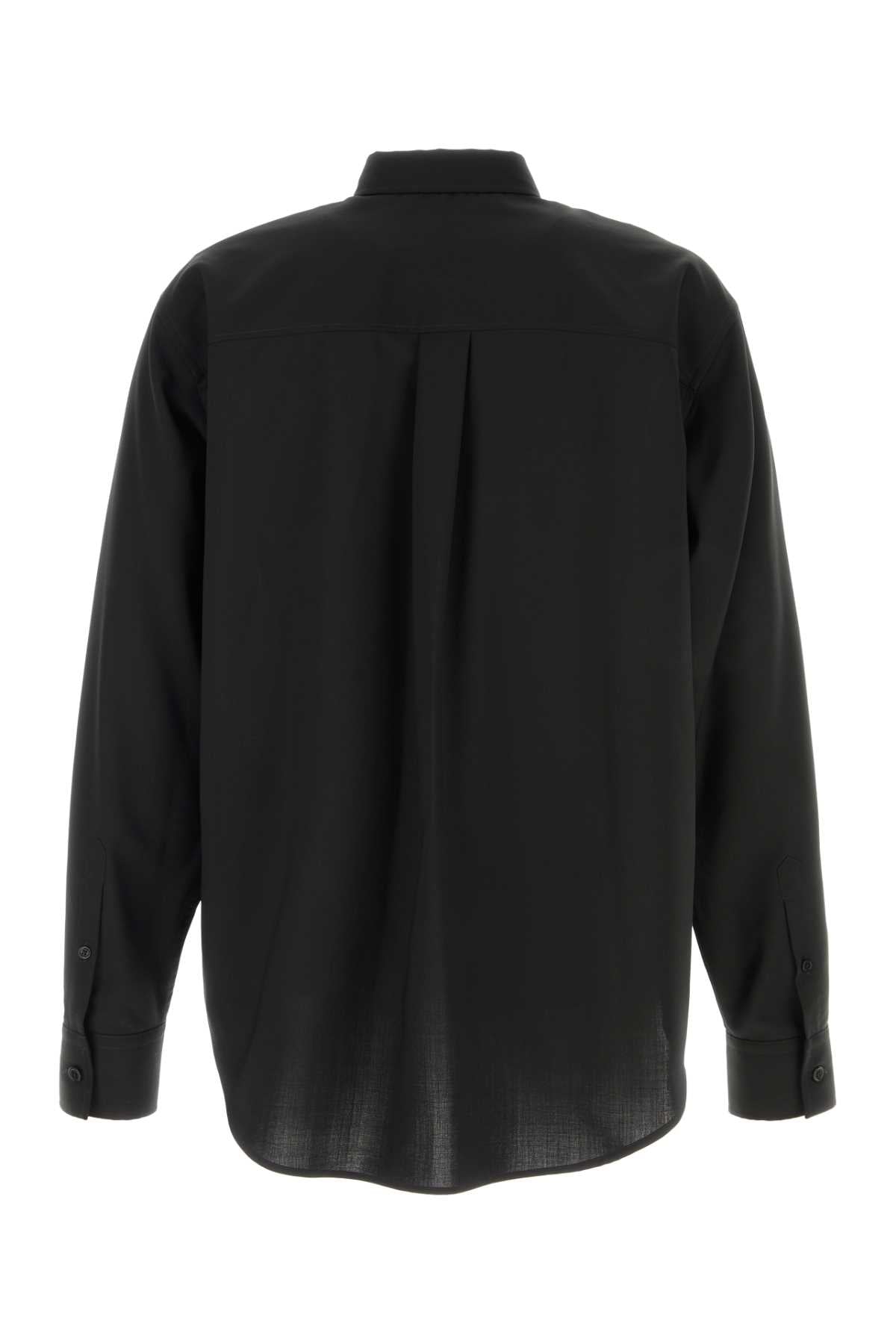 Fendi Men Black Wool Shirt by Luosophy