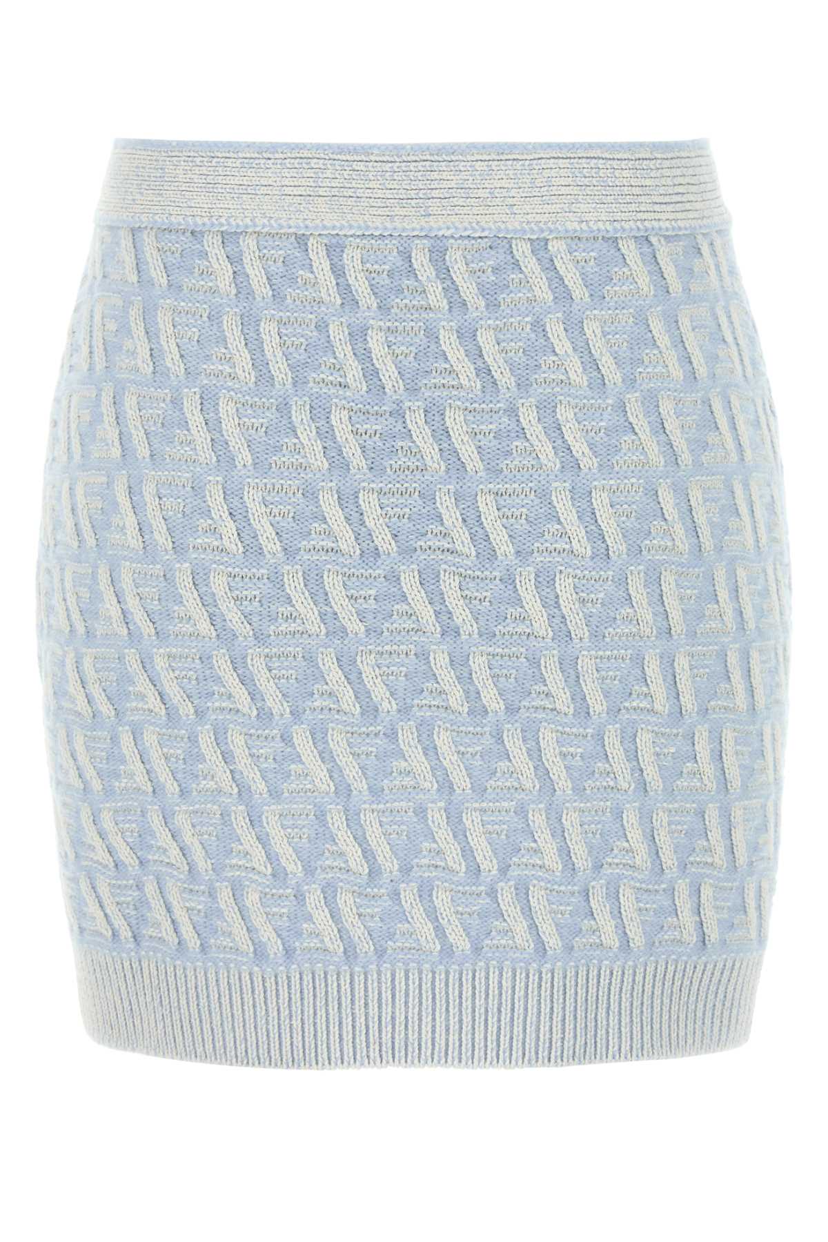 Fendi Women Embroidered Silk Blend Mini Skirt by Luosophy