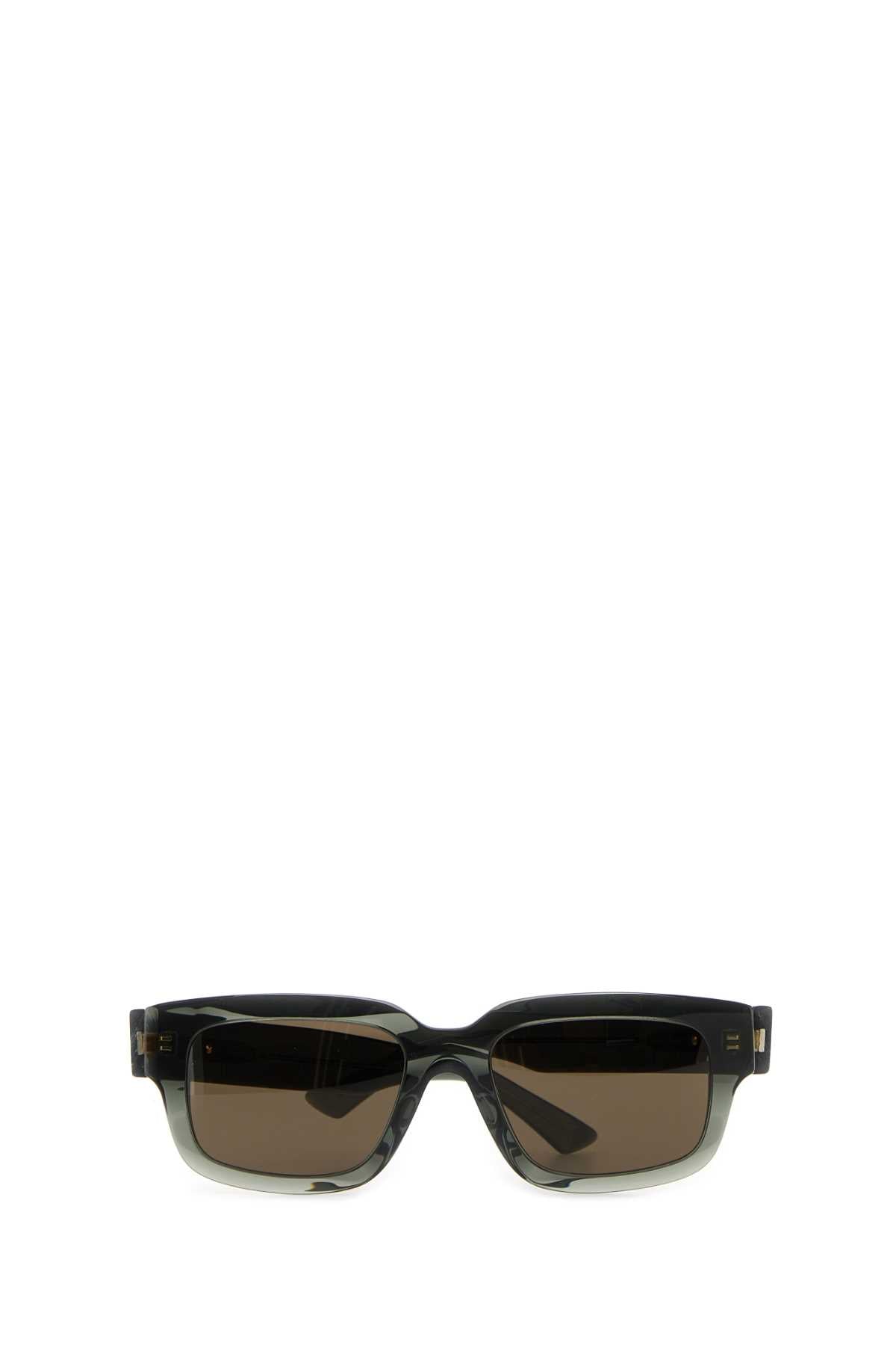 Bottega Veneta Women Dark Green Acetate Ultrathin Sunglasses DestGlow