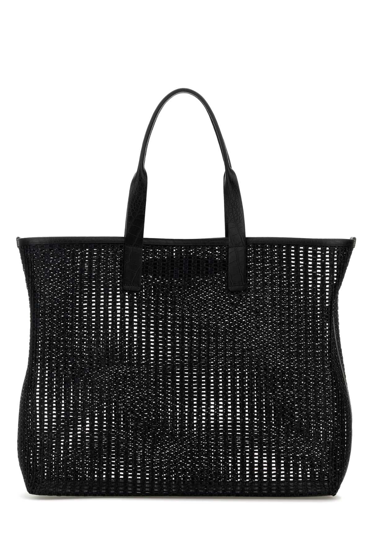 Dolce & Gabbana Men Black Mesh Shopping Bag DestGlow