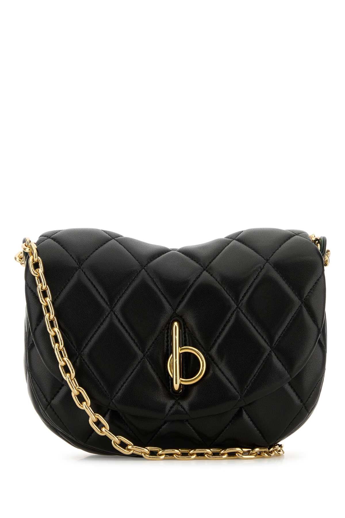 Burberry Women Black Leather Rocking Horse Shoulder Bag DestGlow