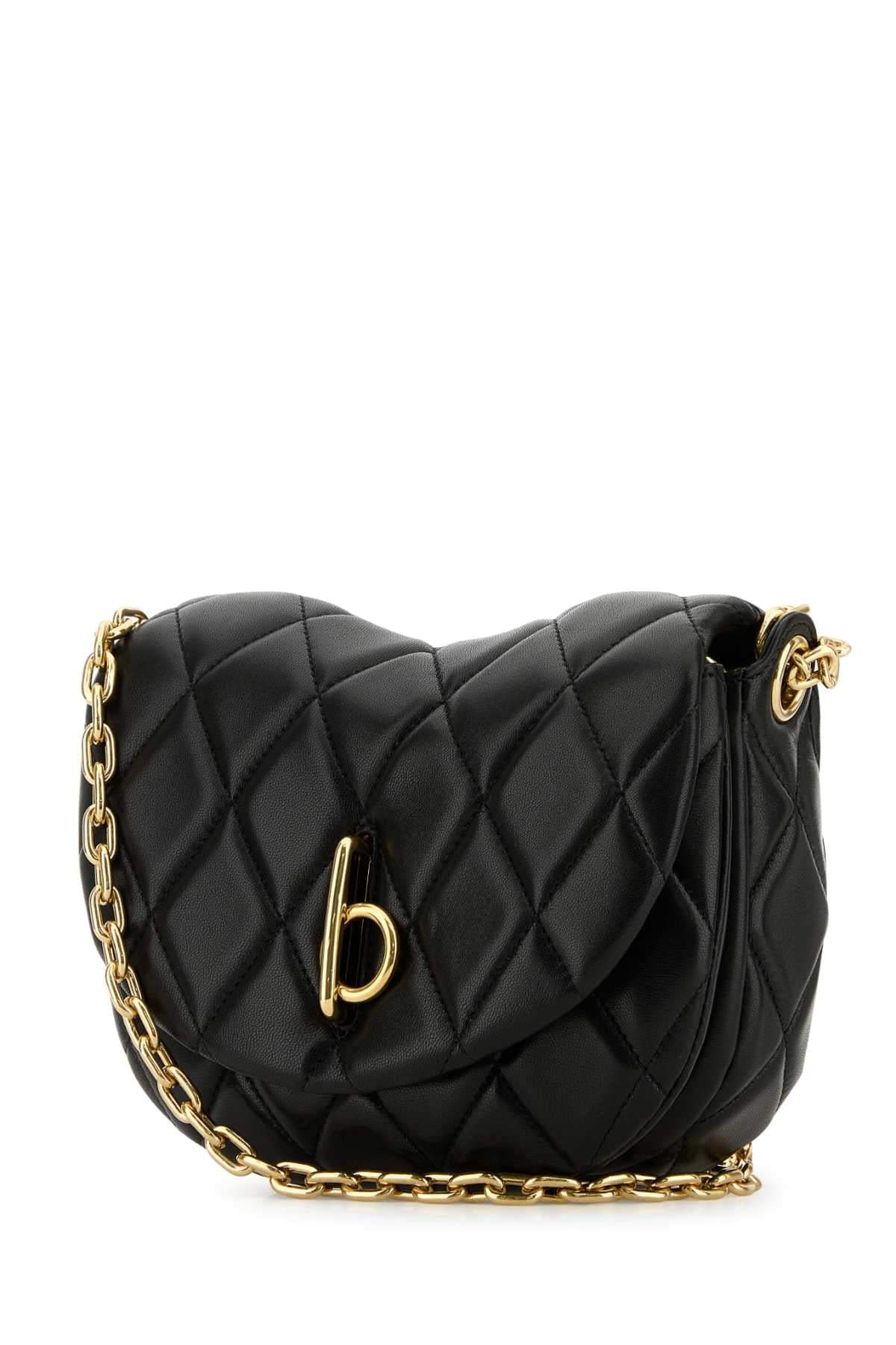 Burberry Women Black Leather Rocking Horse Shoulder Bag DestGlow