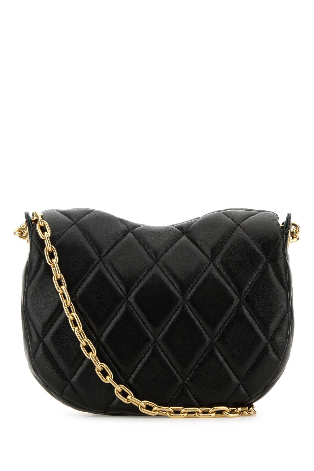 Burberry Women Black Leather Rocking Horse Shoulder Bag DestGlow
