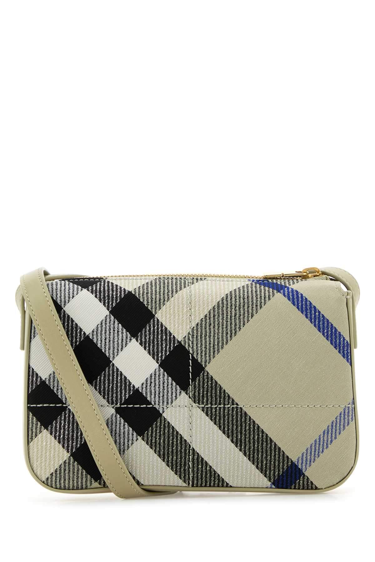 Burberry Women Embroidered Canvas Snip Crossbody Bag DestGlow