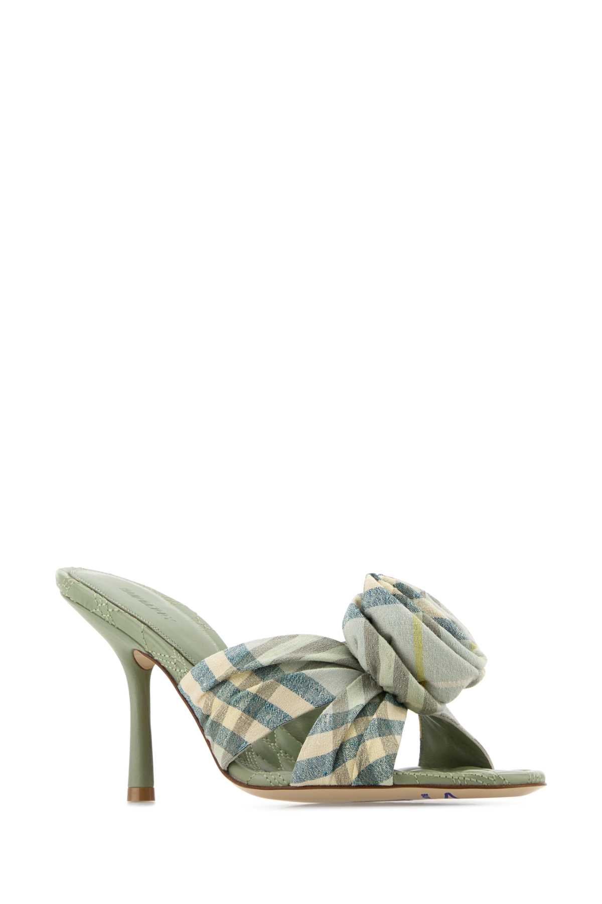 Burberry Women Embroidered Fabric Mews Mules by Luosophy