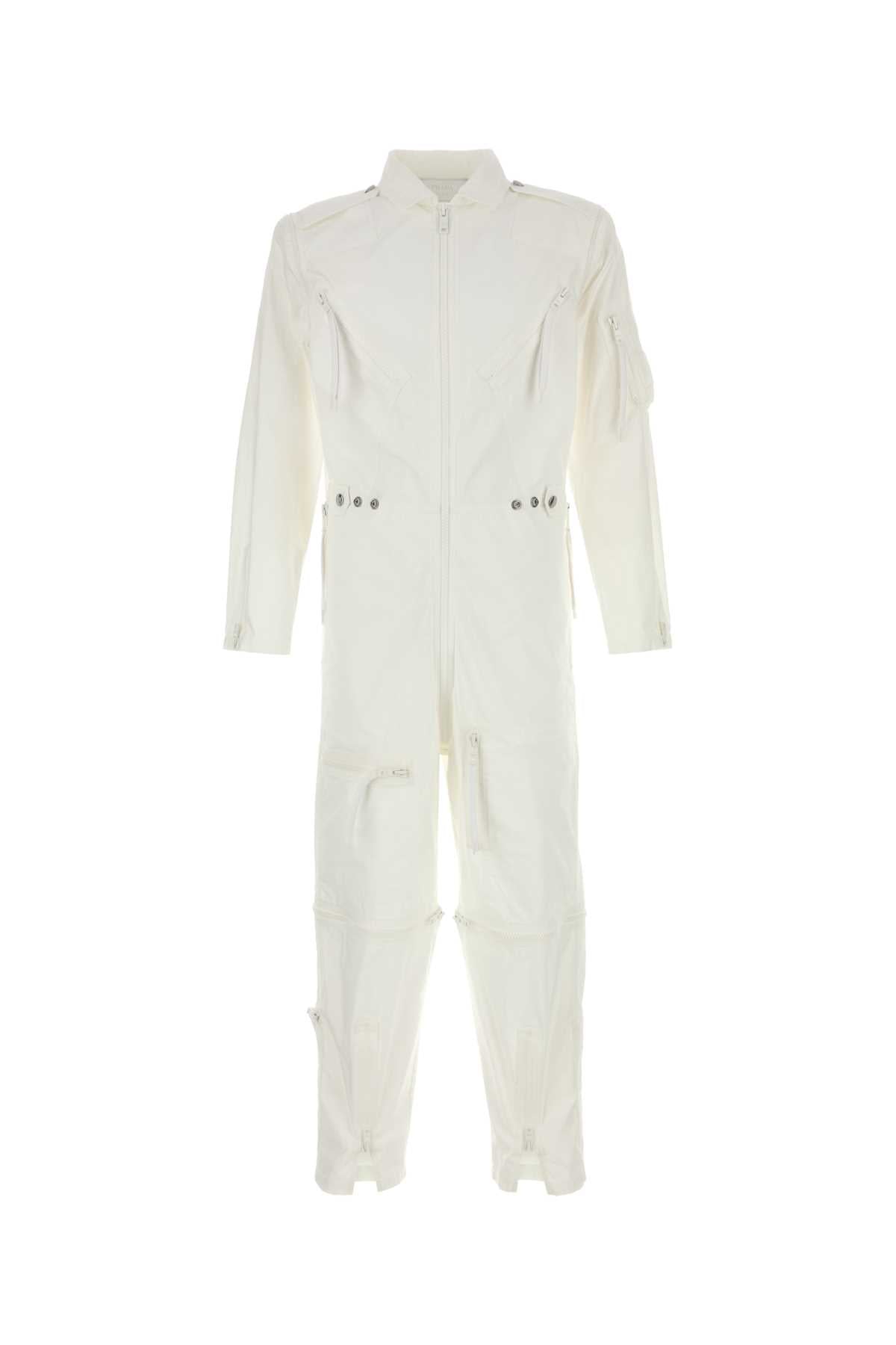 Prada Men White Cotton Jumpsuit DestGlow