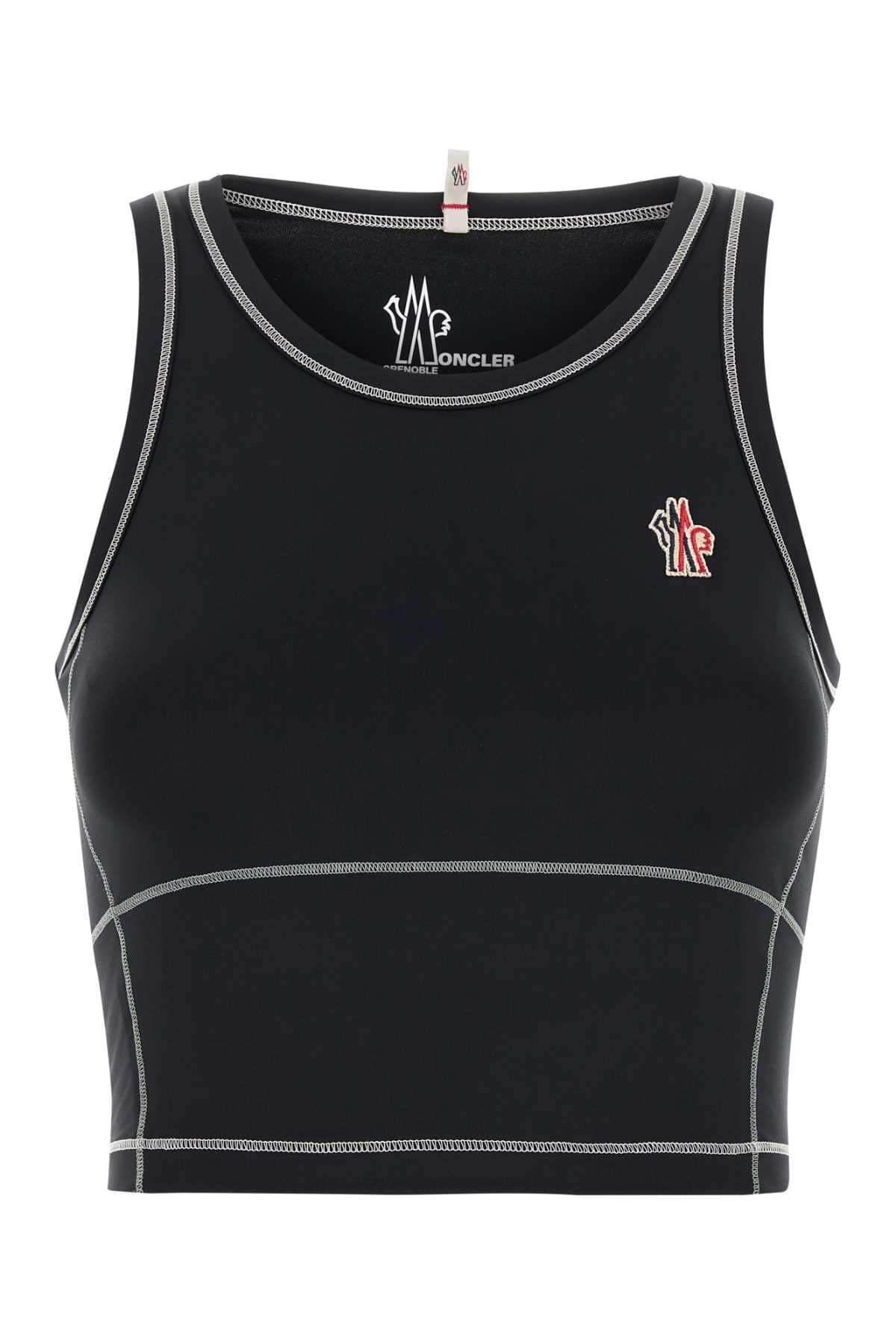 Moncler Grenoble Women Black Stretch Nylon Top DestGlow