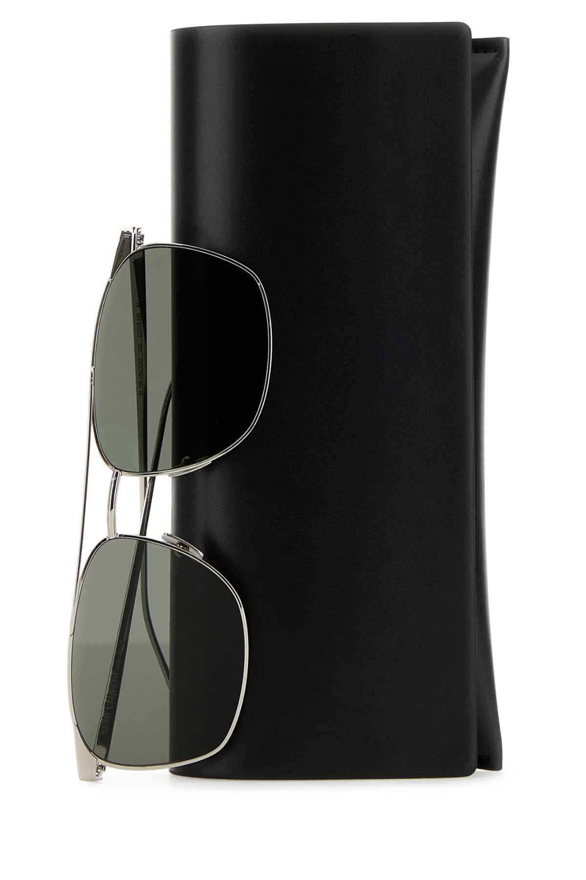 Saint Laurent Men Silver Metal Sl 796 Sunglasses DestGlow