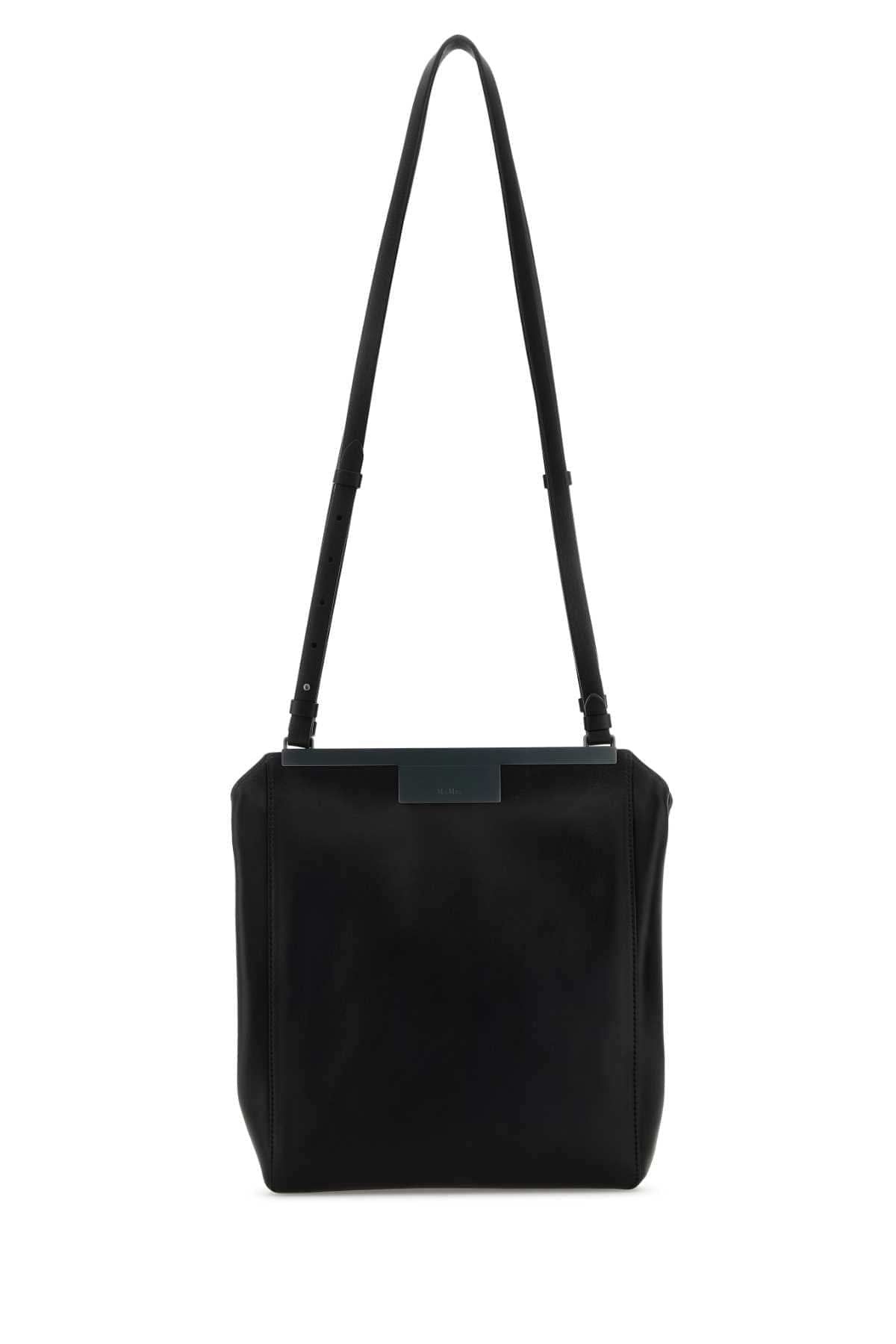 Max Mara Women Black Leather Mmsummer Shoulder Bag DestGlow