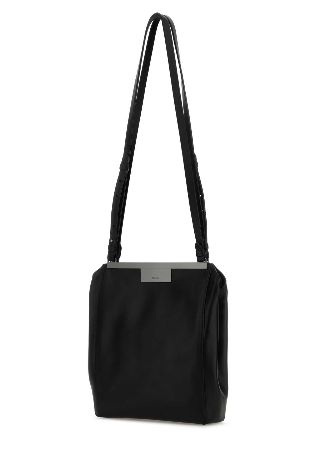 Max Mara Women Black Leather Mmsummer Shoulder Bag DestGlow