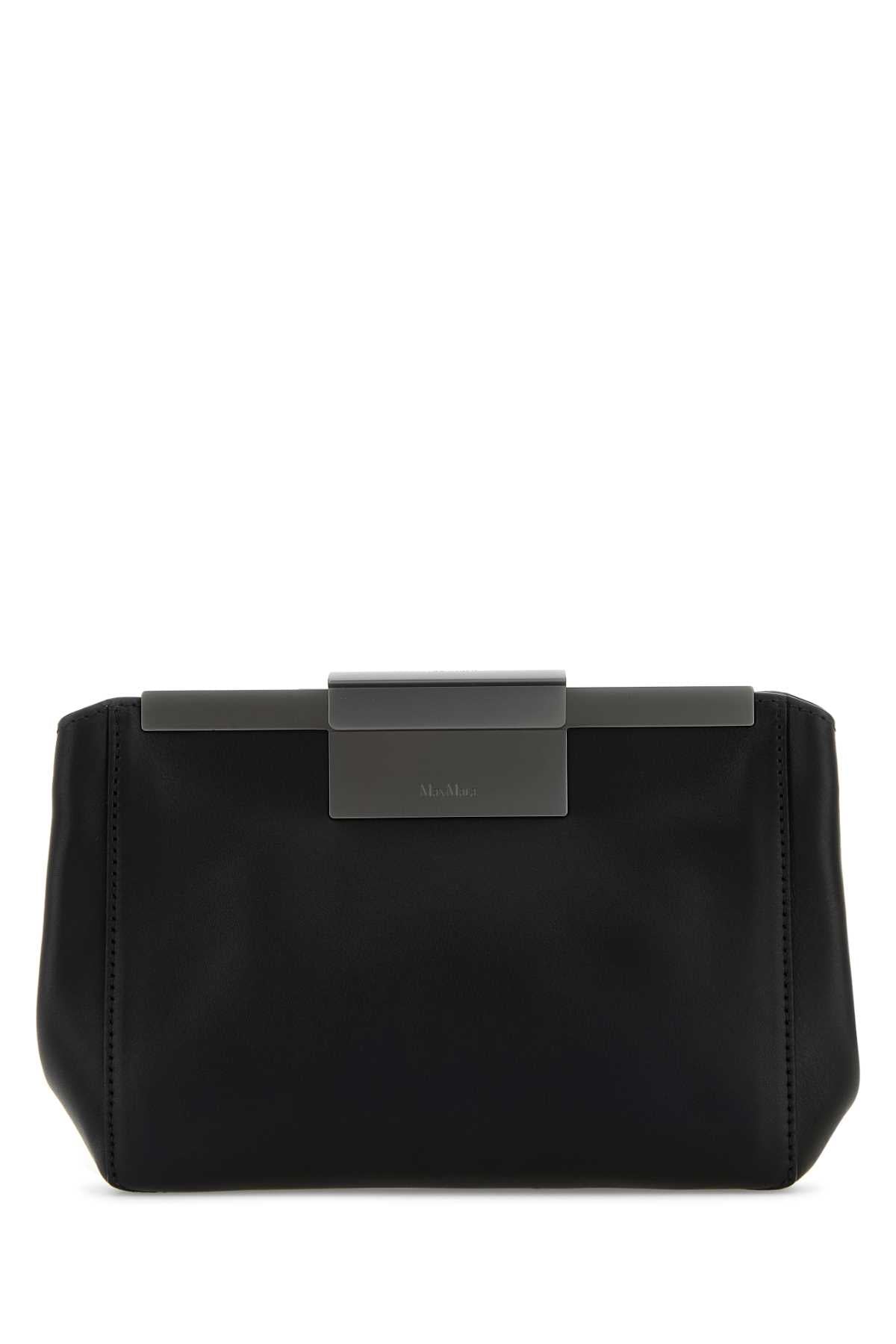 Max Mara Women Black Leather Belt Bag DestGlow