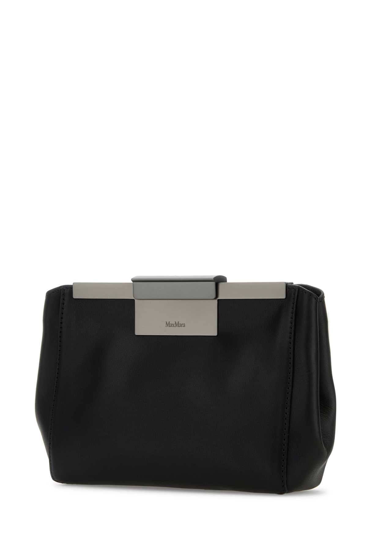 Max Mara Women Black Leather Belt Bag DestGlow
