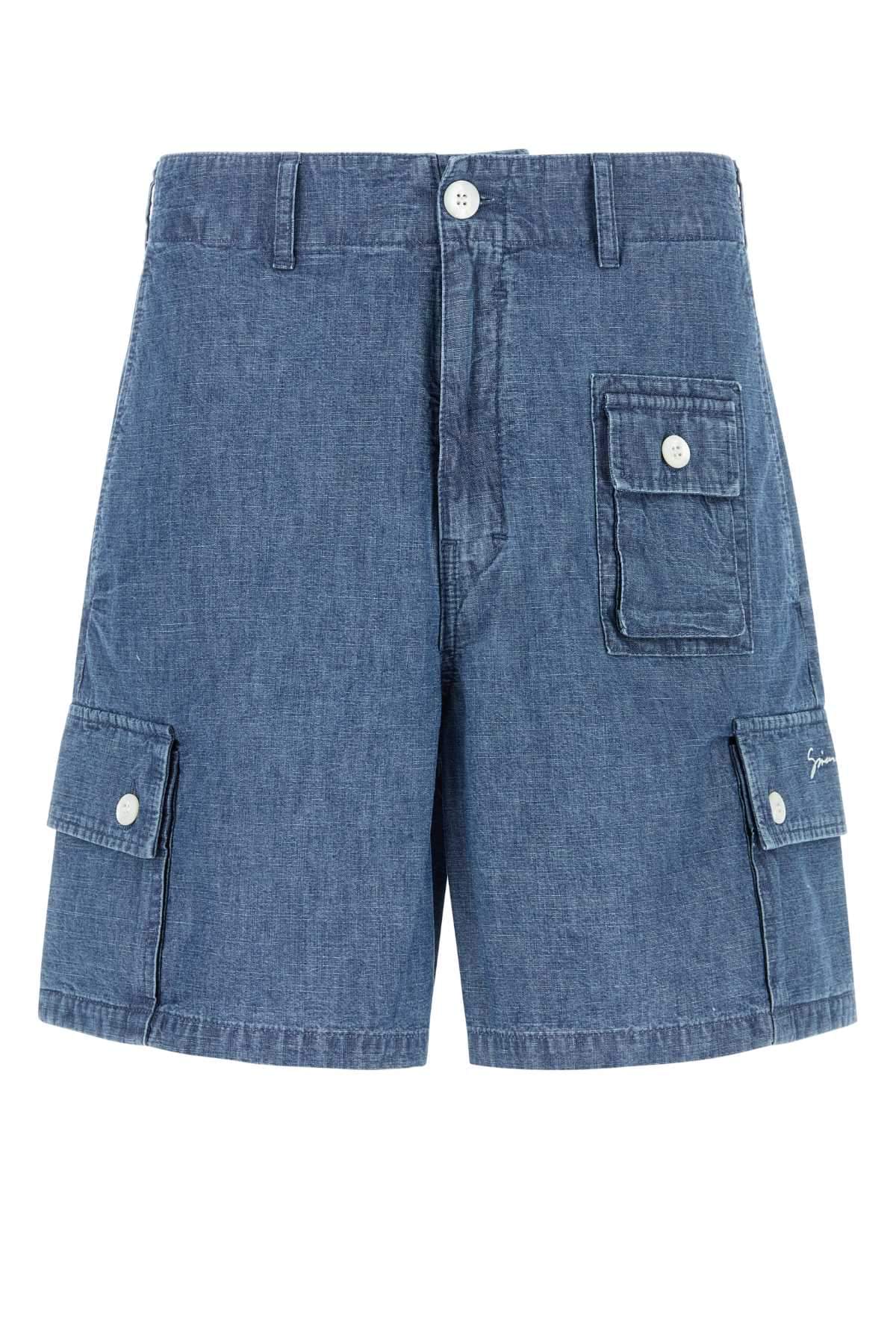 Givenchy Men Denim Bermuda Shorts DestGlow