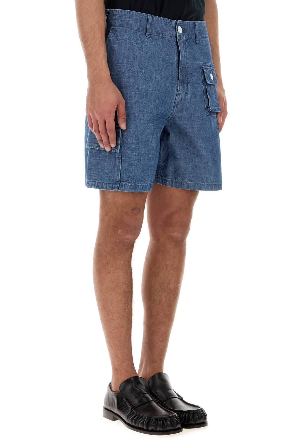 Givenchy Men Denim Bermuda Shorts DestGlow