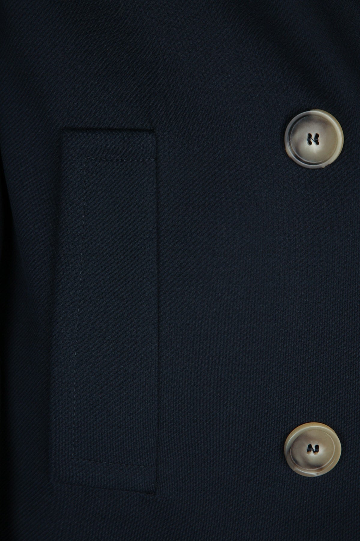 Harris Wharf London Women Women Peacoat Diagonal Crafted With Loro Piana Fab DestGlow