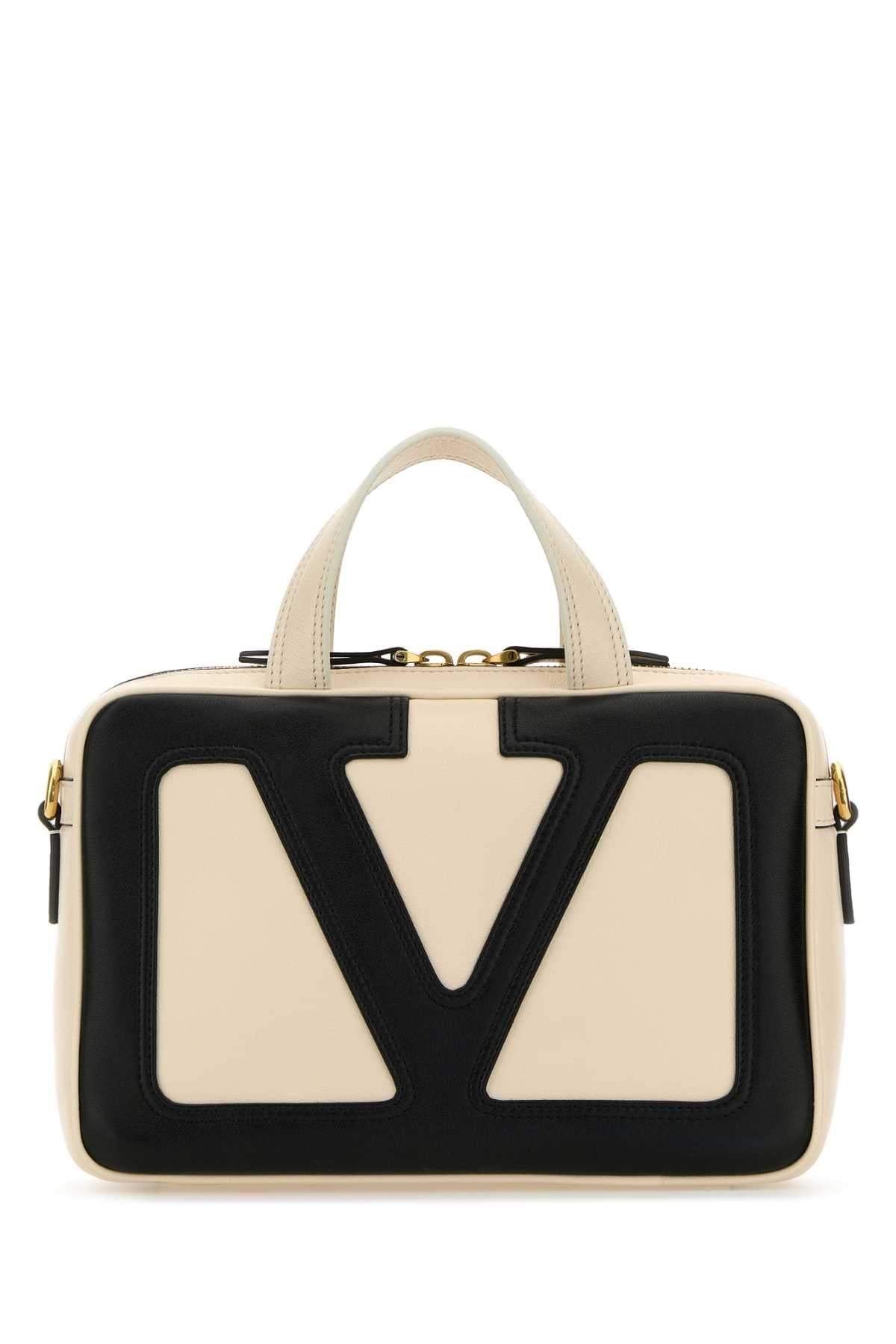 Valentino Garavani Women Ivory Leather Viva Superstar Handbag DestGlow