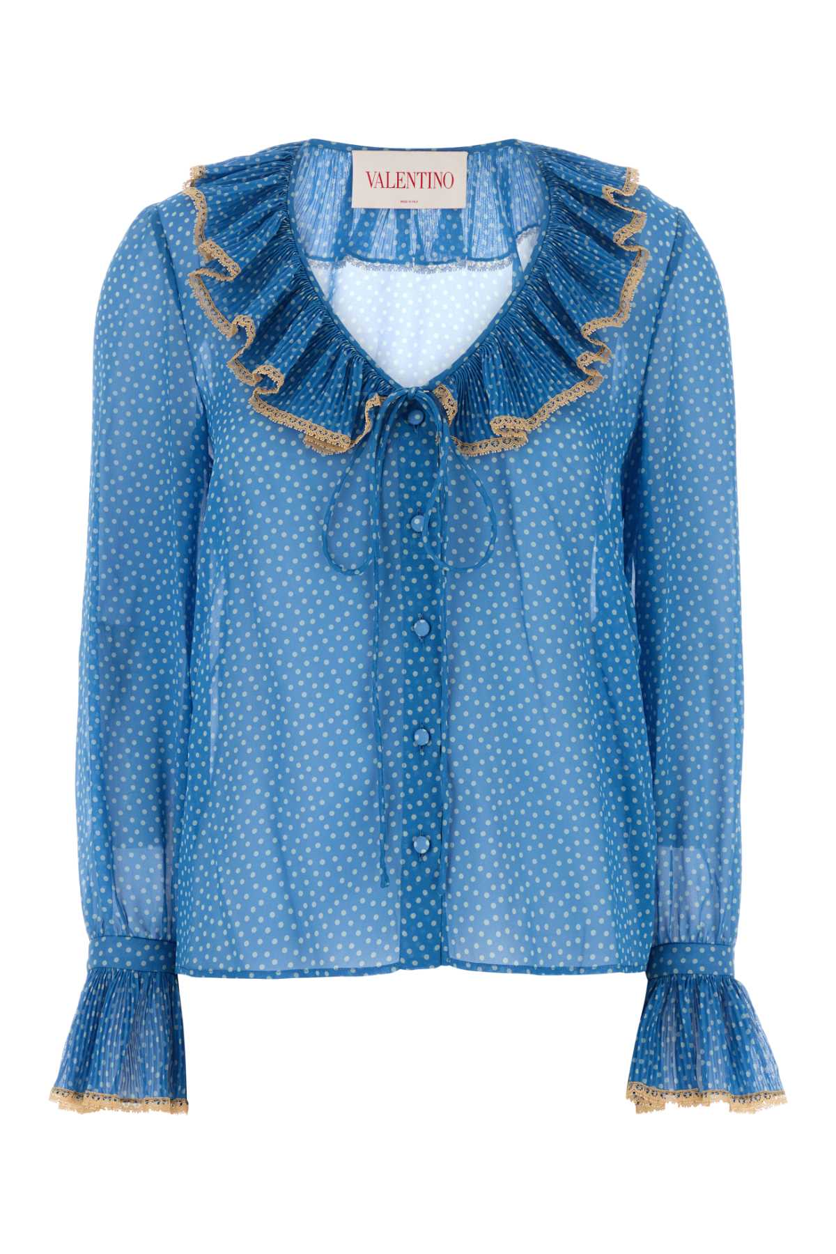Valentino Garavani Women Printed Silk Blouse DestGlow