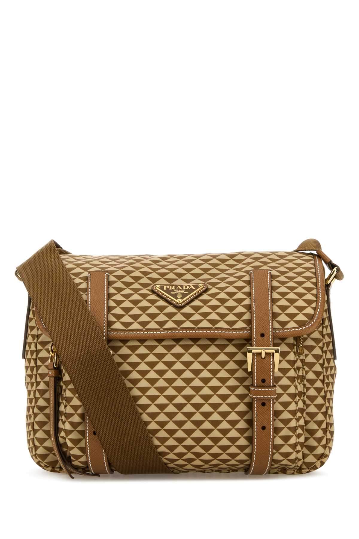 Prada Women Printed Re-Nylon Crossbody Bag DestGlow